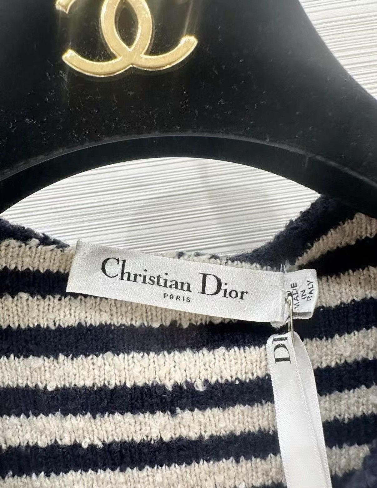 Dior Dior Navy Collar Knit Sweater J33 Size S / US 4 / IT 40 - 3 Thumbnail