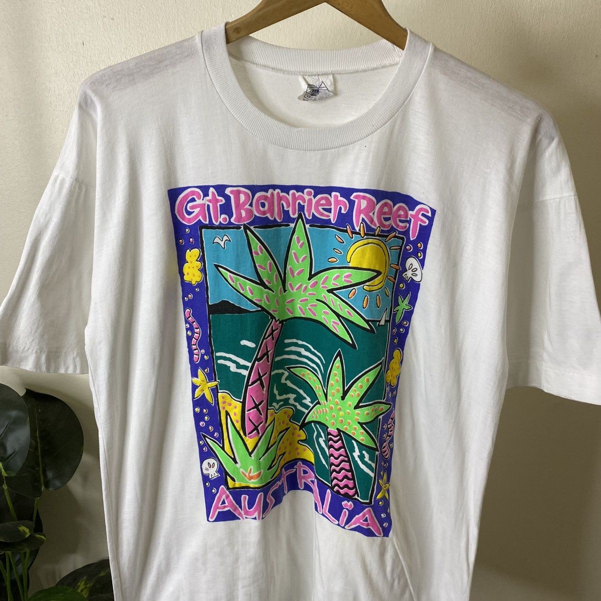 Vintage Vintage 90s The Great Barrier Reef Australia Promo Tee Size US L / EU 52-54 / 3 - 2 Thumbnail