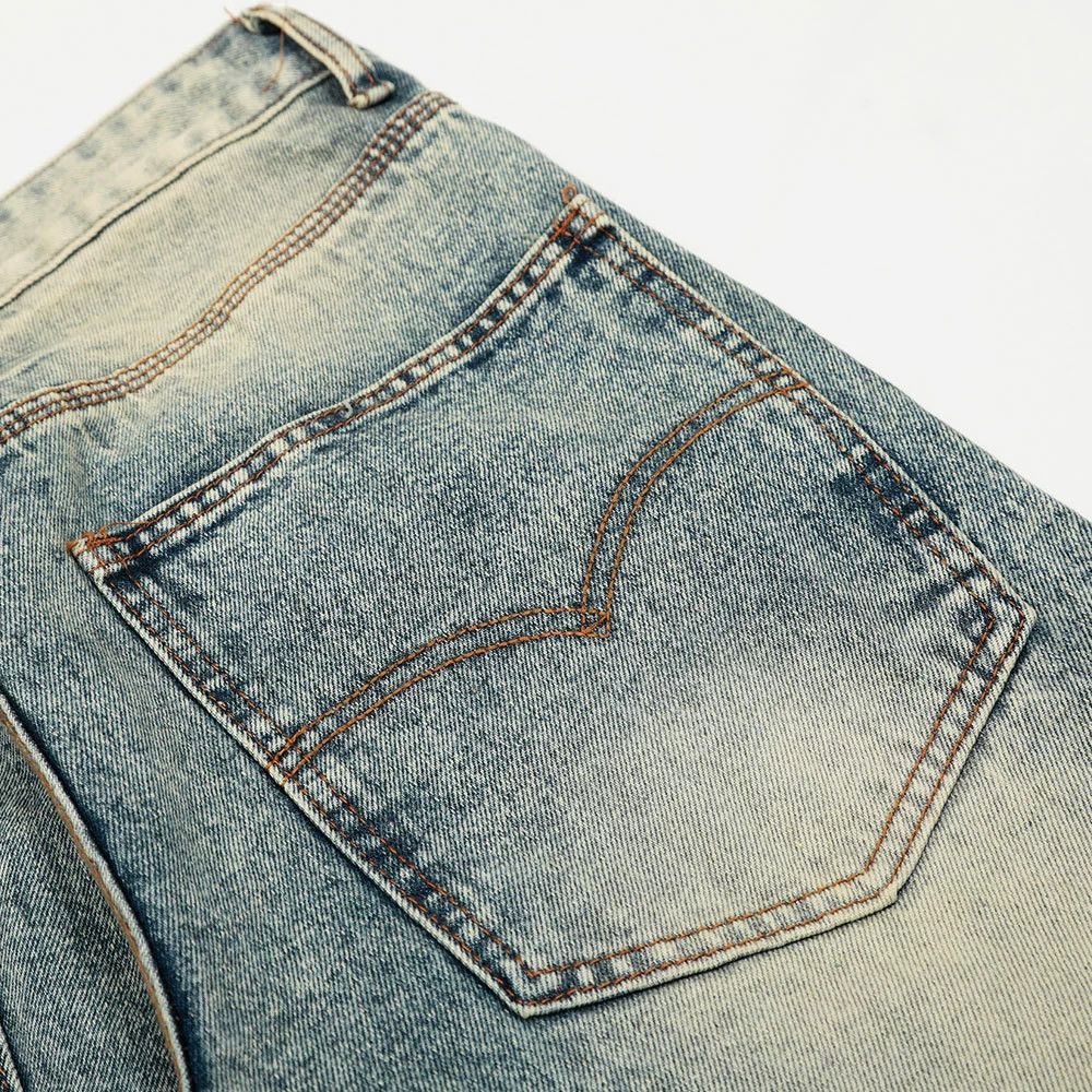 Vintage Men's vintage American distressed tie-dye washed loose jeans Size US 32 / EU 48 - 5 Thumbnail