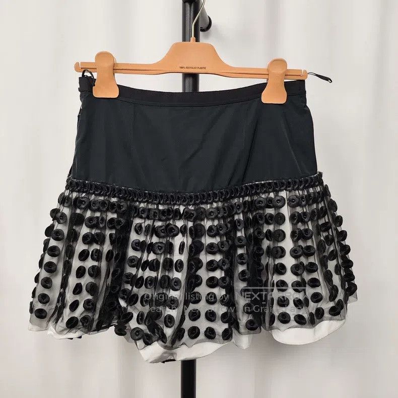 Louis Vuitton Louis Vuitton Black umbrella skirt Size 37" - 2 Thumbnail