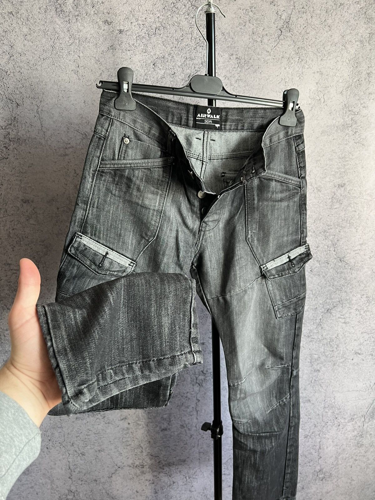 Airwalk Cargo Denim Pants Airwalk Multipocket Y2K Jeans Size US 30 / EU 46 - 4 Thumbnail