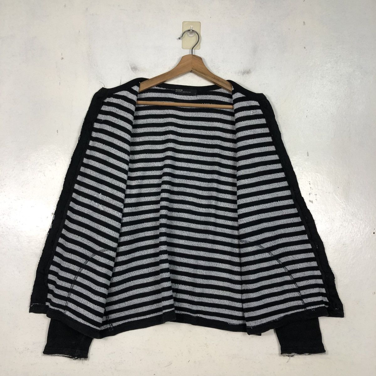 Issey Miyake 📌Vintage Snap Button Cardigan Moderm Blanket Striped Size US L / EU 52-54 / 3 - 15 Thumbnail