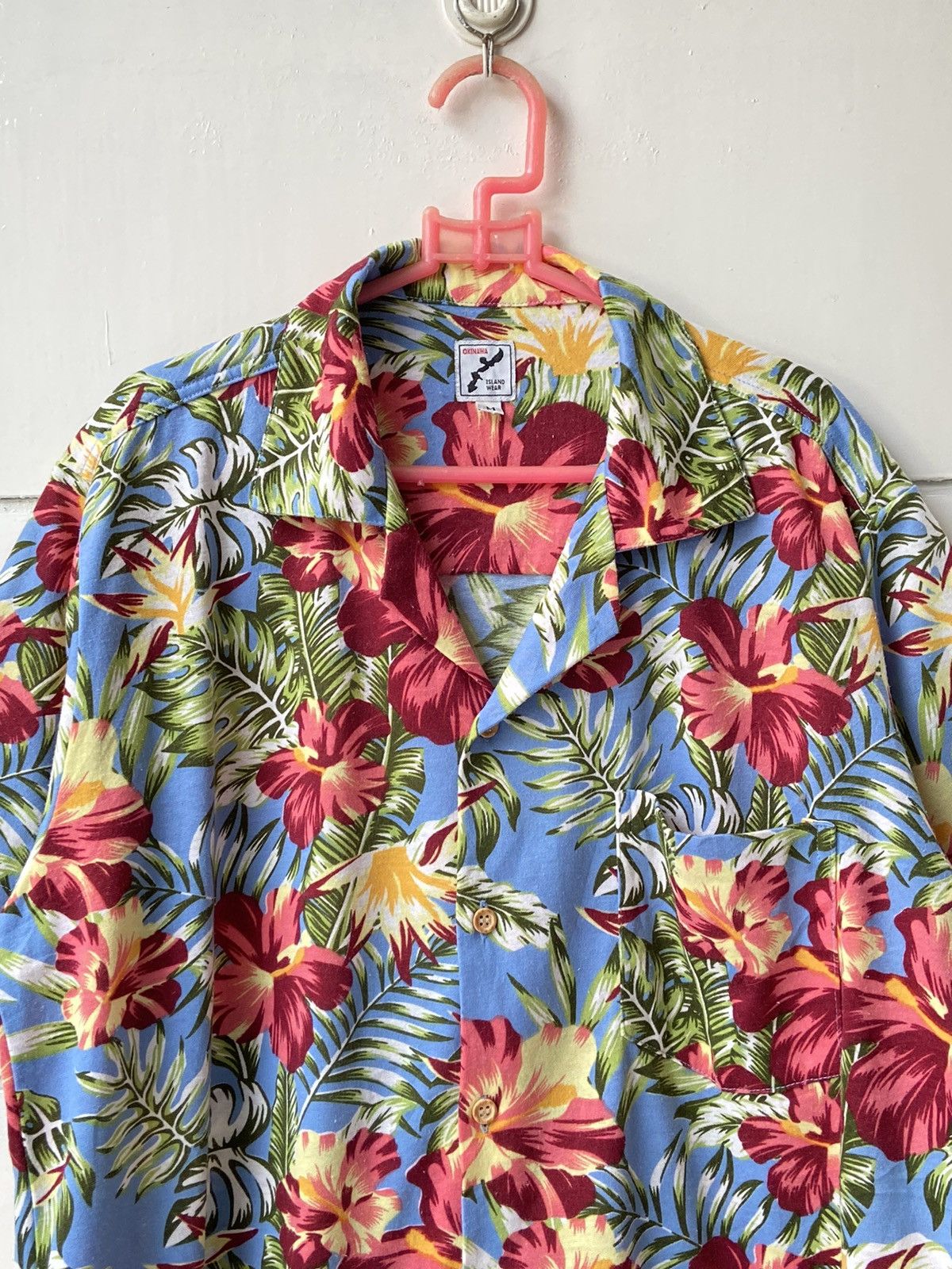 Designer × Japanese Brand OKINAWA Flower Motive Hawaii Shirt Size US M / EU 48-50 / 2 - 3 Thumbnail