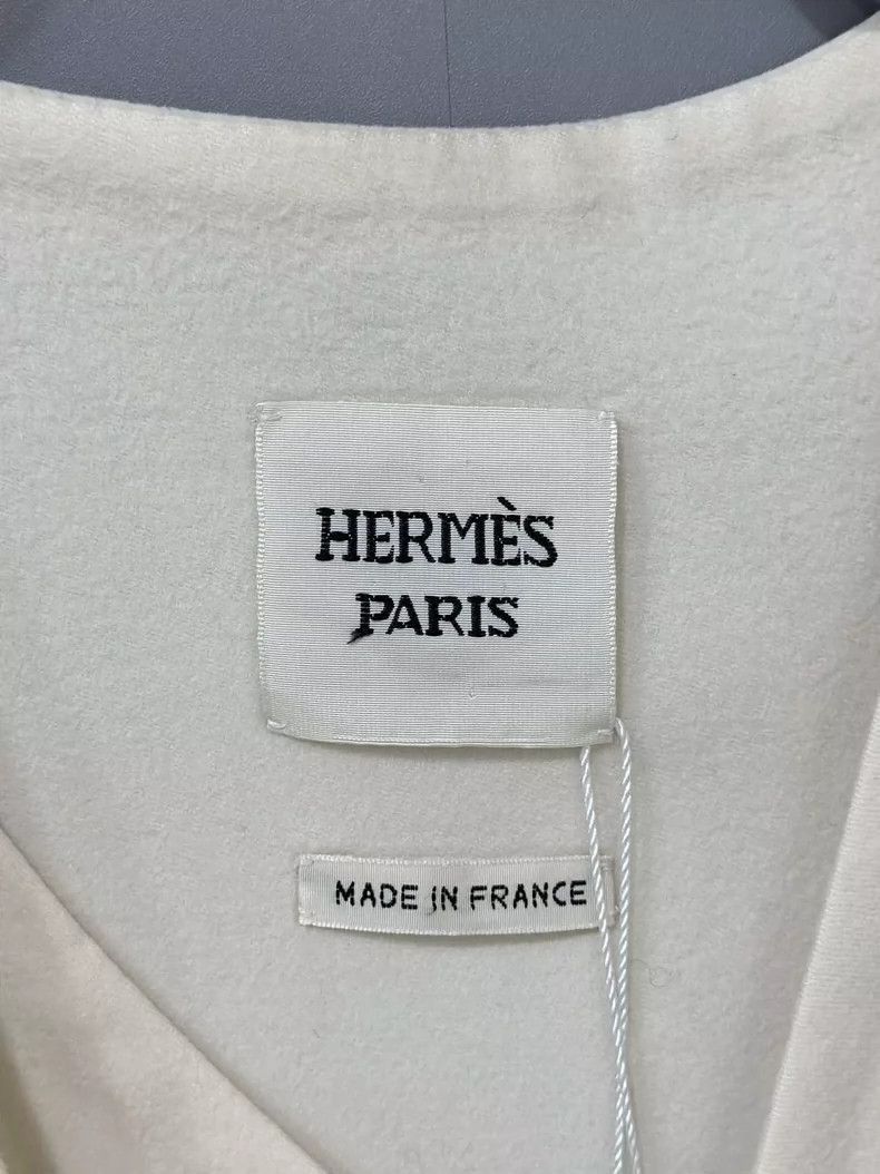 Hermes Long Cashmere Coat by HERMES-2506 Size XS / US 0-2 / IT 36-38 - 4 Thumbnail