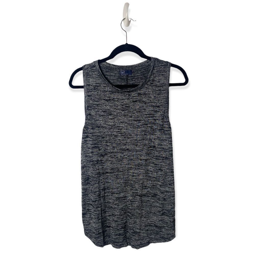 Gap Gap Heather Gray Sleeveless Tank Top Size L Longline High Ne Size L / US 10 / IT 46 - 3 Thumbnail