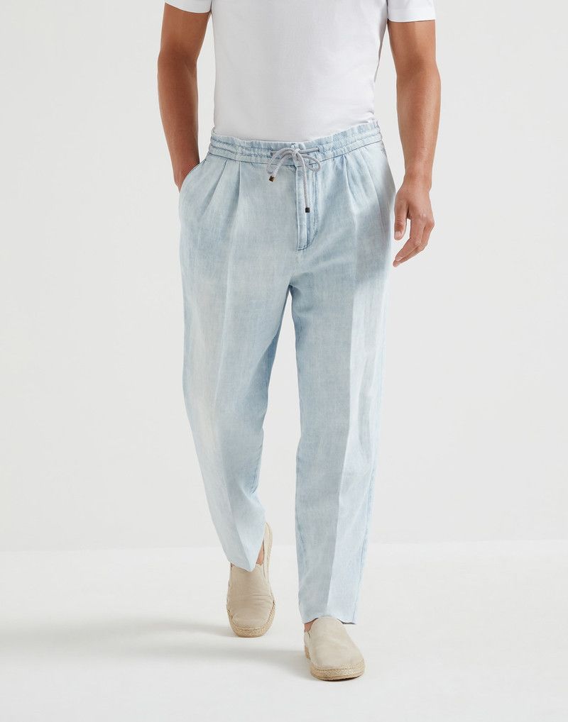 Brunello Cucinelli o1y0526 Jogger & Sweatpant in Sky Blue Size US 34 / EU 50 - 1 Thumbnail