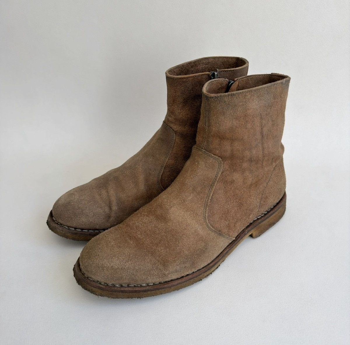 Maison Margiela S/S 14 Distressed Suede Western Boots Size US 9 / EU 42 - 5 Thumbnail