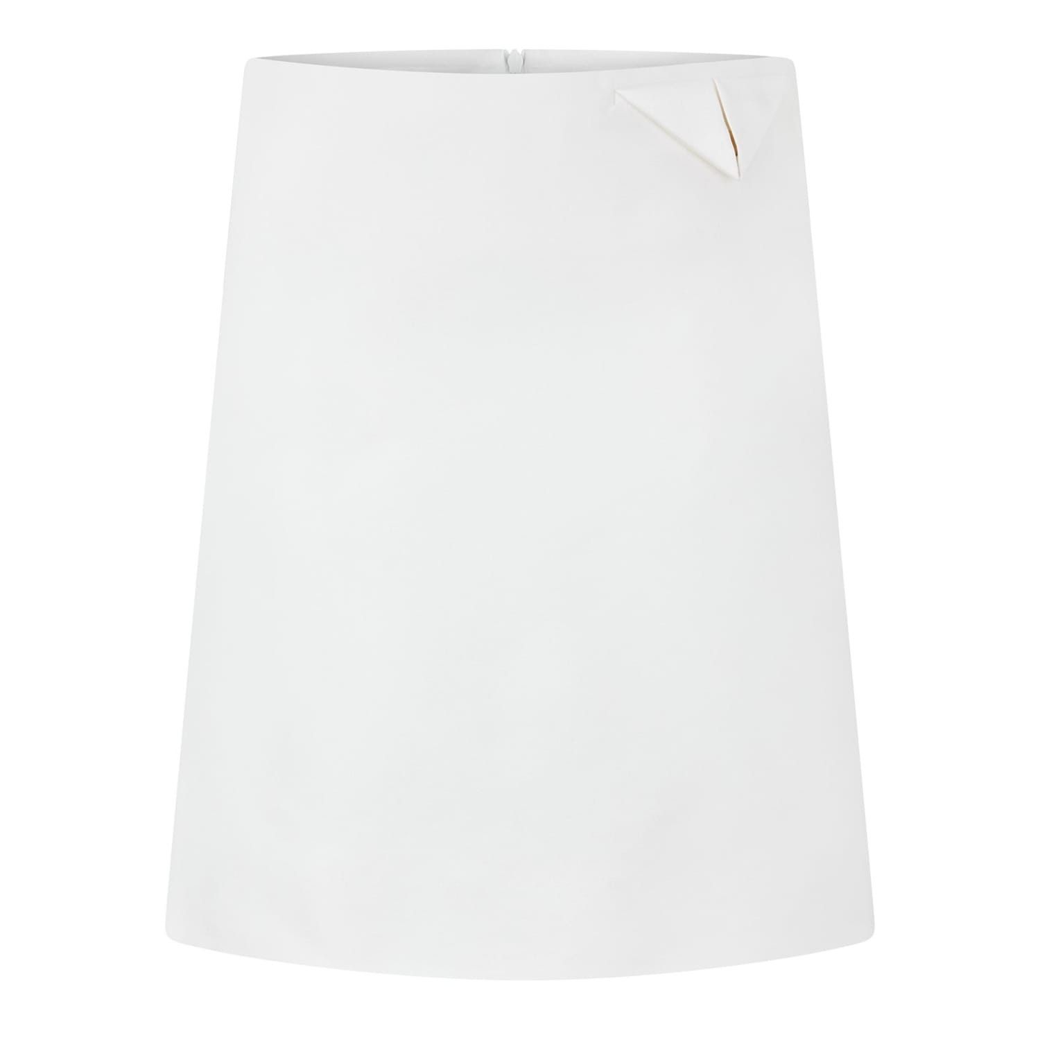 Bottega Veneta Bottega Veneta Bv Silk Midi Skirt in White Size 36" / US 14 / IT 50 - 1 Thumbnail