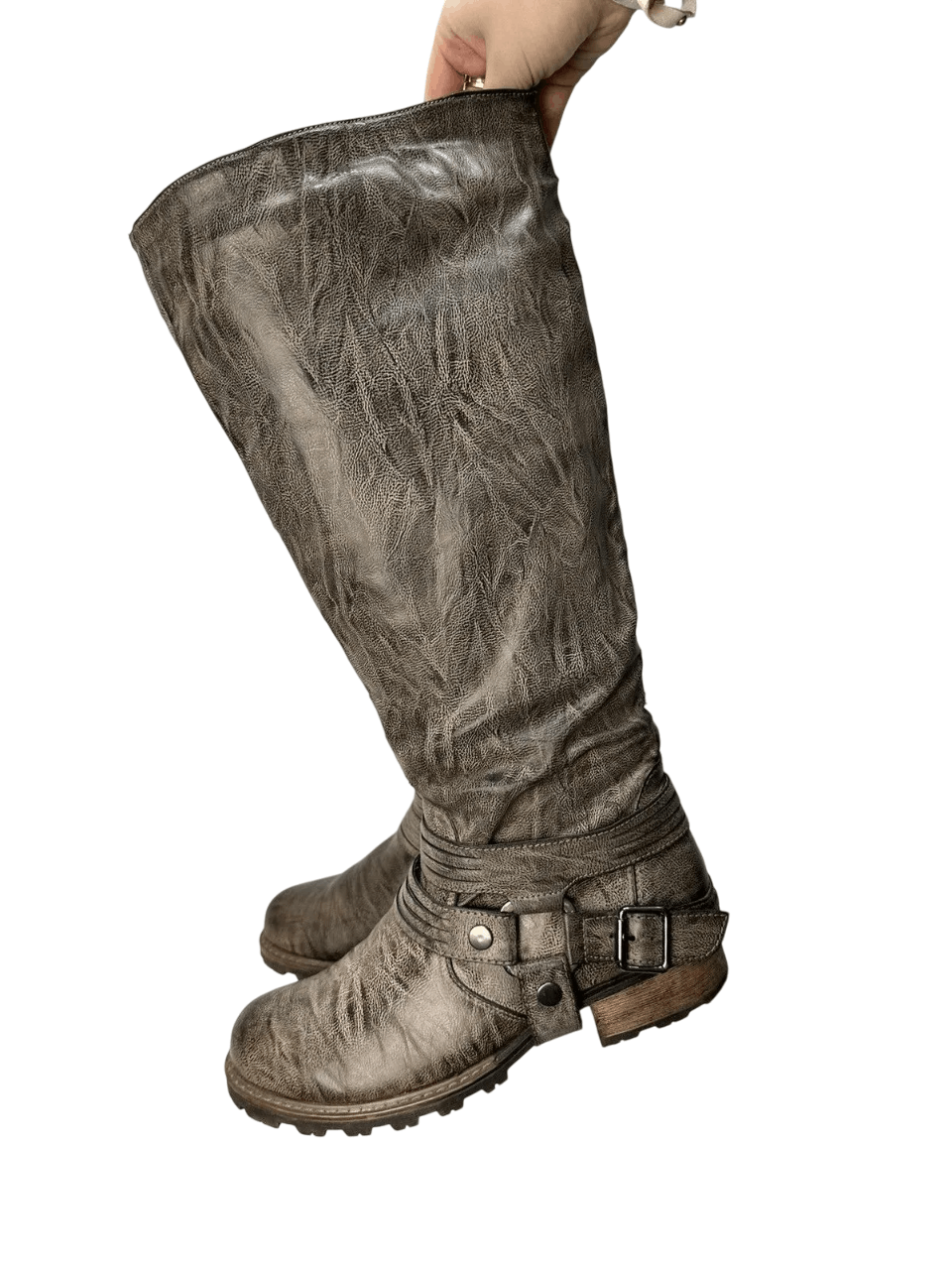 Western Rise Vintage High Boots Leather Rick Owens Style Western Opium Size US 8 / EU 41 - 3 Thumbnail