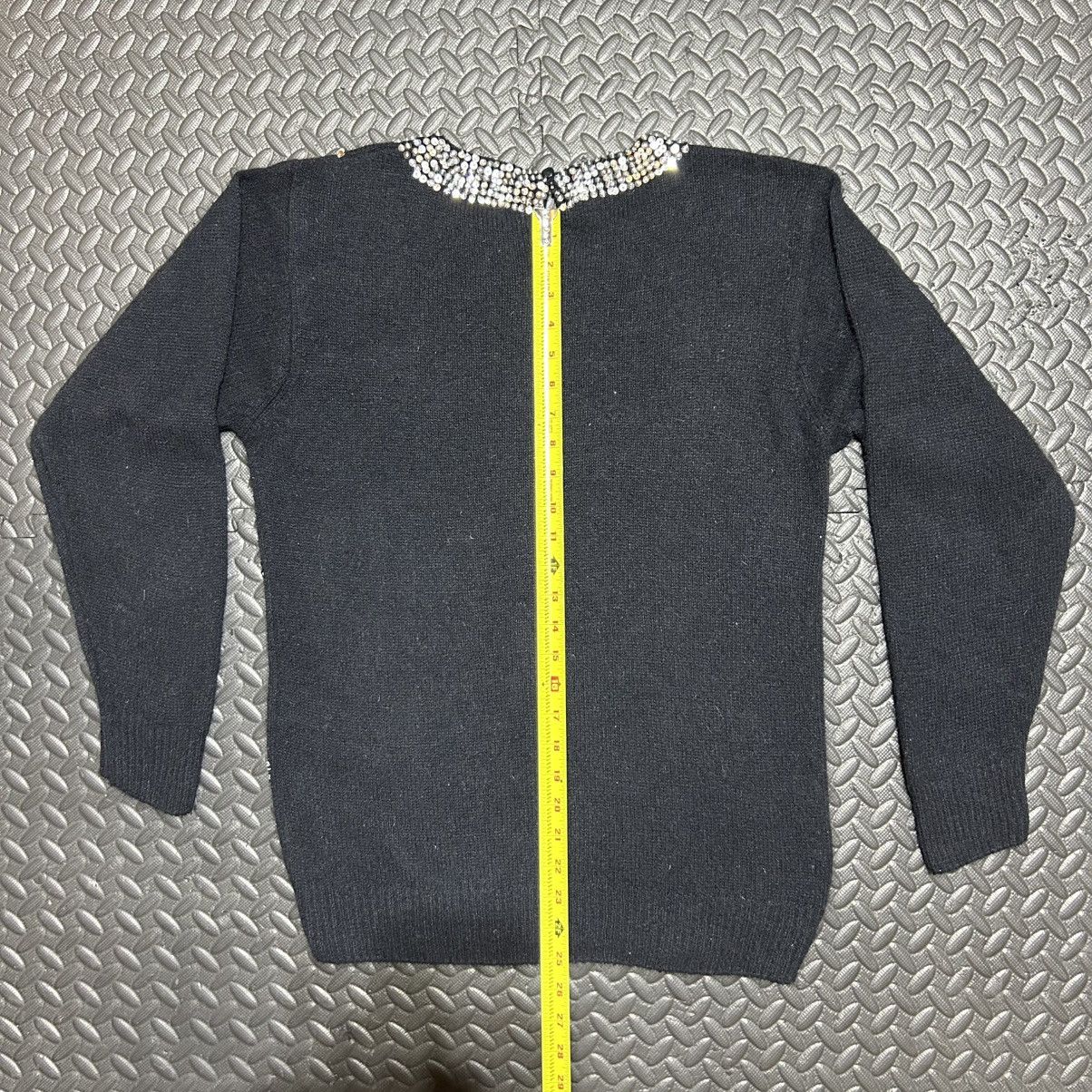 Other IB Diffusion Sweater Argyle Sequin Black Silk 90s Small Size S / US 4 / IT 40 - 10 Thumbnail