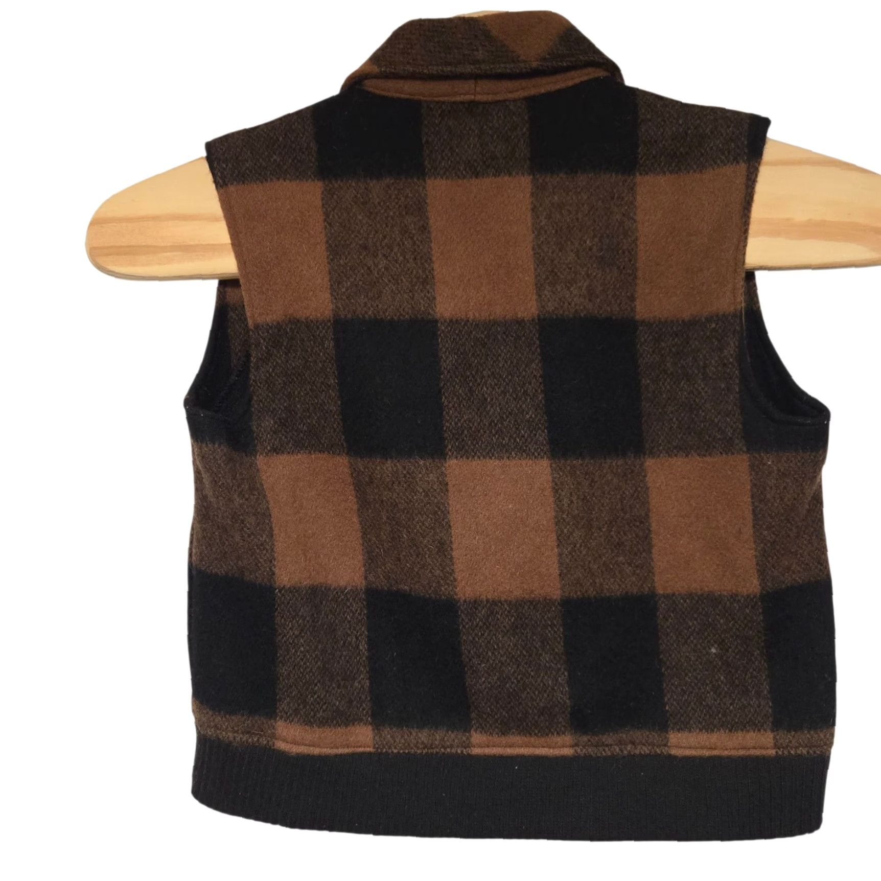 Vintage VINTAGE Woolrich Vest Women M Brown Wool Nylon USA 90s Geometric Southwestern Western Tribal Vintage Shirt? Size M / US 6-8 / IT 42-44 - 4 Thumbnail