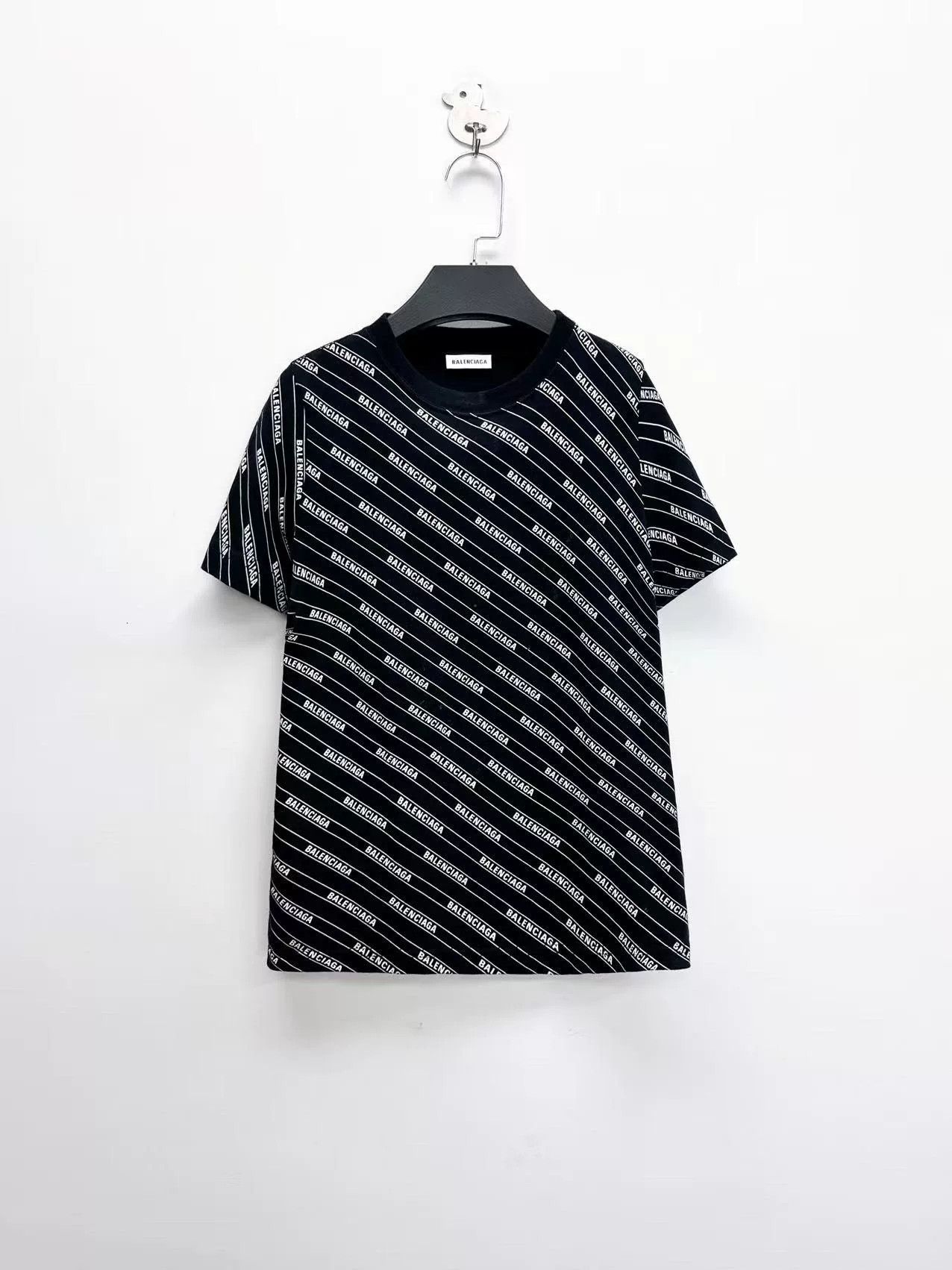 Balenciaga balenciaga black logo print short sleeve shirt Size US XS / EU 42 / 0 - 1 Thumbnail
