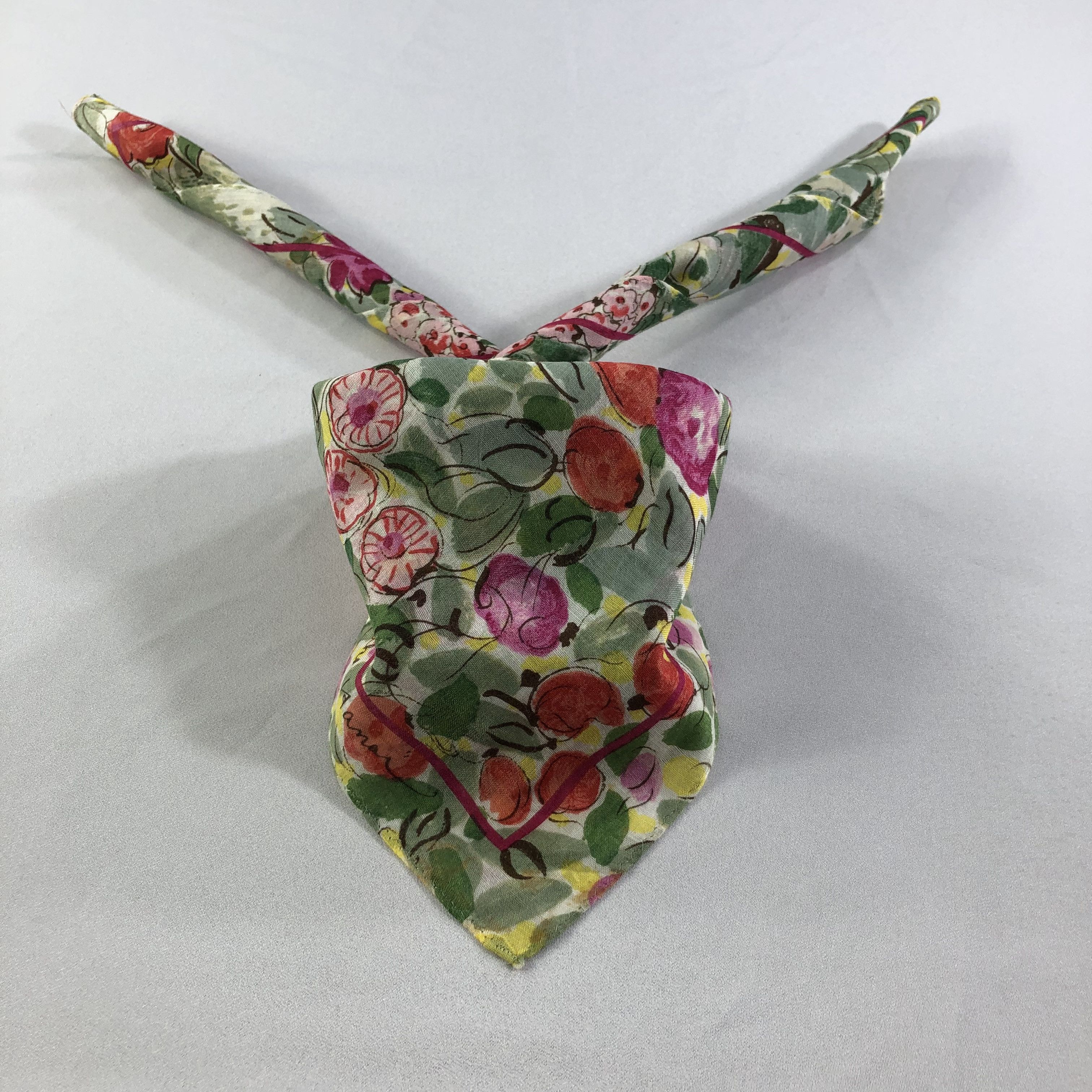 image of Vintage Yukiko Hanai Handkerchief Neckerchief Bandana H1867, Men's
