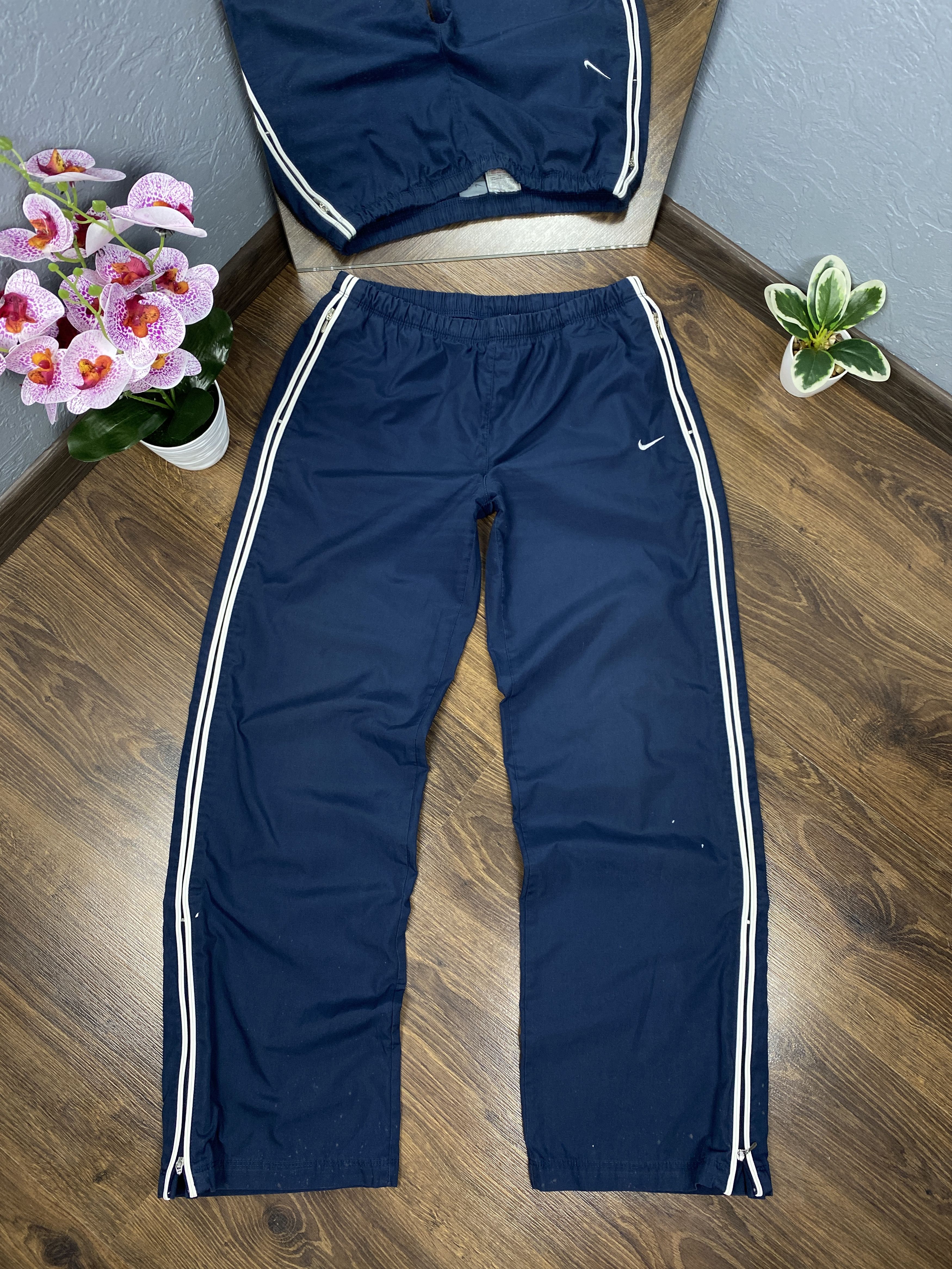 замеры Nike vintage nylon track pants y2k