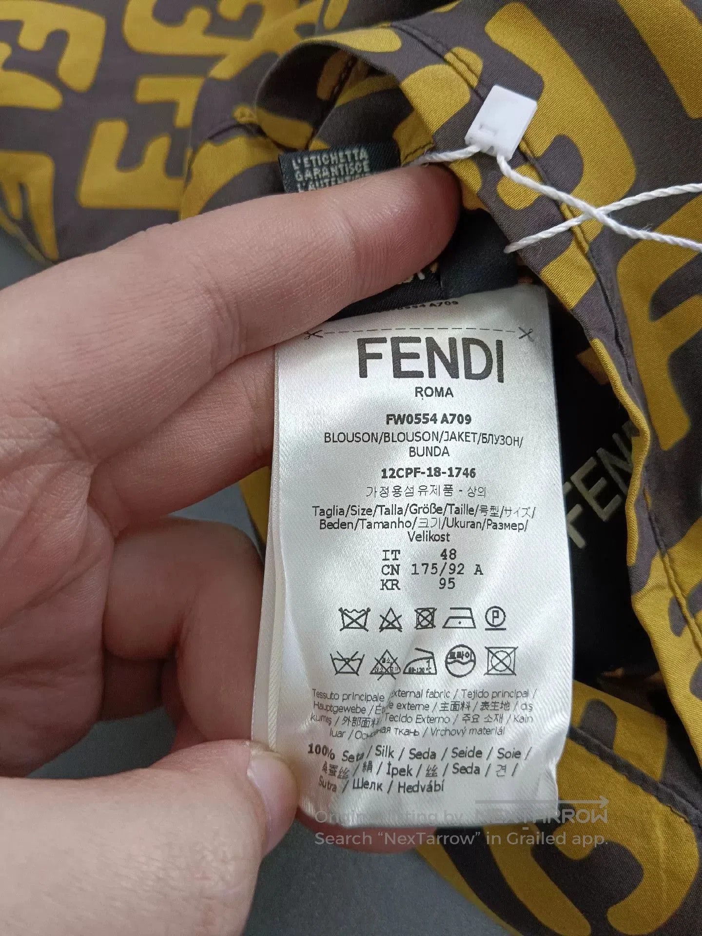 Fendi fendi reversible logo jacket yellow red. Size US L / EU 52-54 / 3 - 6 Thumbnail