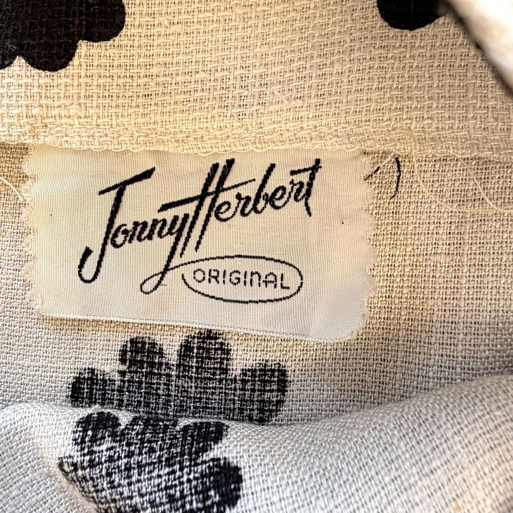 Vintage VINTAGE Jonny Herbert Dress Womens Medium White Black Floral Sheath Mod 60s Size S / US 4 / IT 40 - 7 Thumbnail
