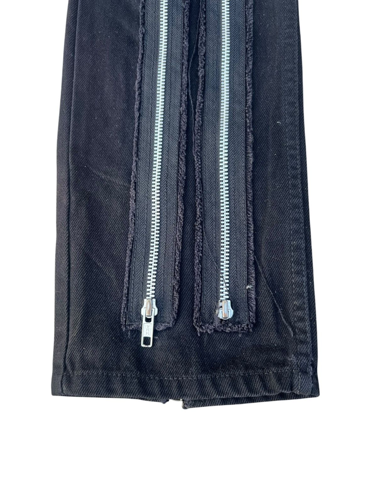 Japanese Brand Vintage King Mob Japan Black Denim Bondage Trouser Jeans Size US 32 / EU 48 - 10 Thumbnail