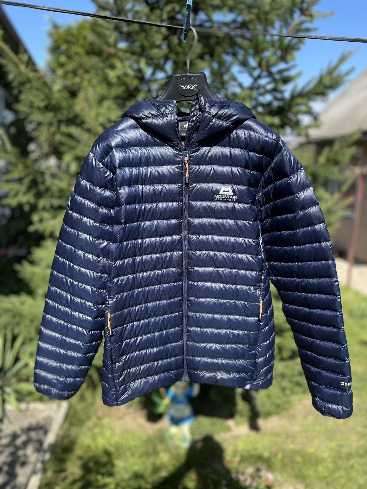 Vintage Mountain Equipment Arete Hooded Quilted Down Jacket Men Navy Grailed