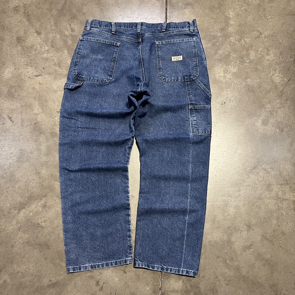 Vintage × Wrangler Vintage Wrangler Carpenter Workwear Jeans Baggy Faded Skater Size US 38 / EU 54 - 1 Thumbnail