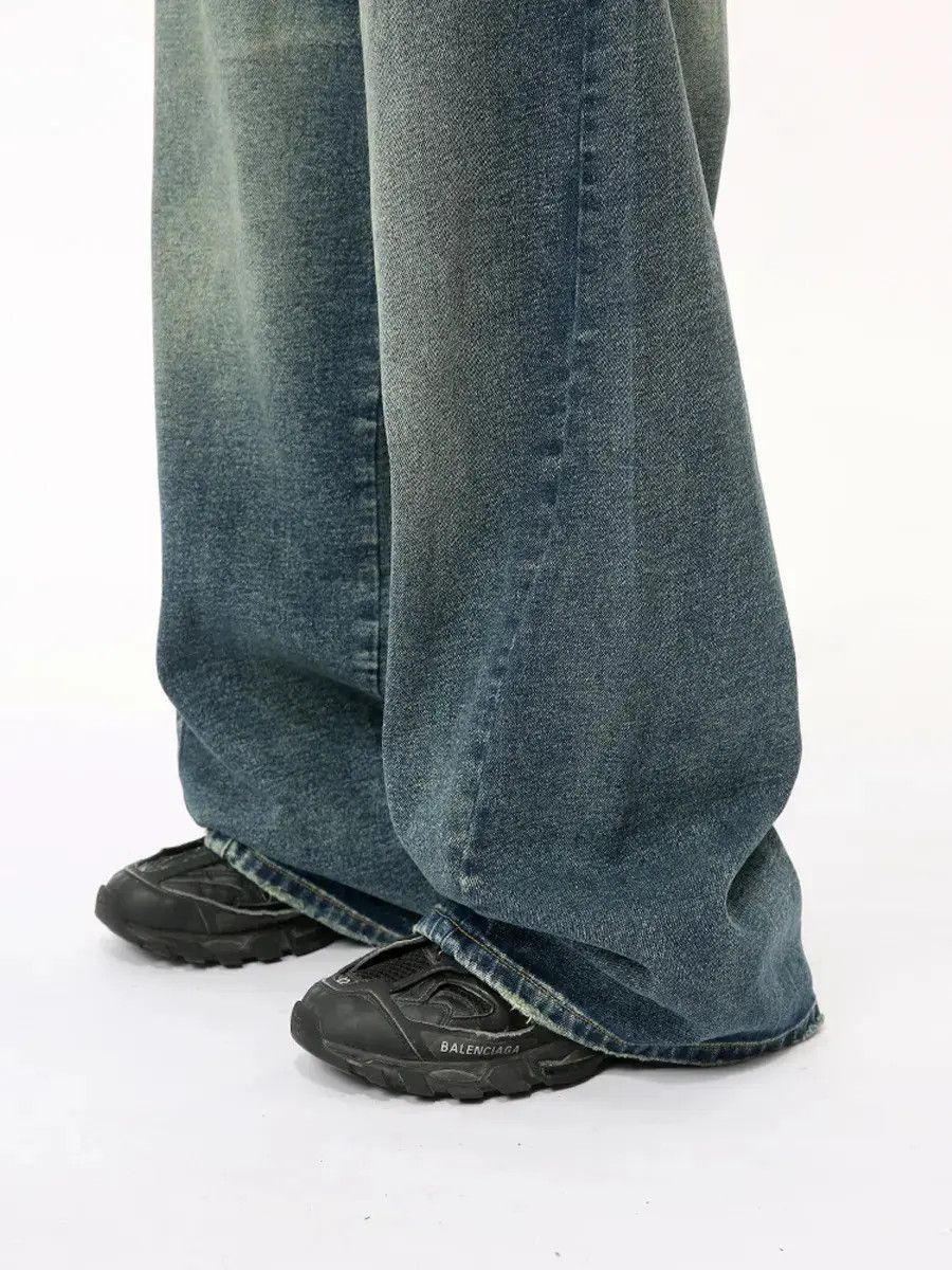 Japanese Brand Retro loose patchwork pocket jeans Size US 32 / EU 48 - 3 Thumbnail