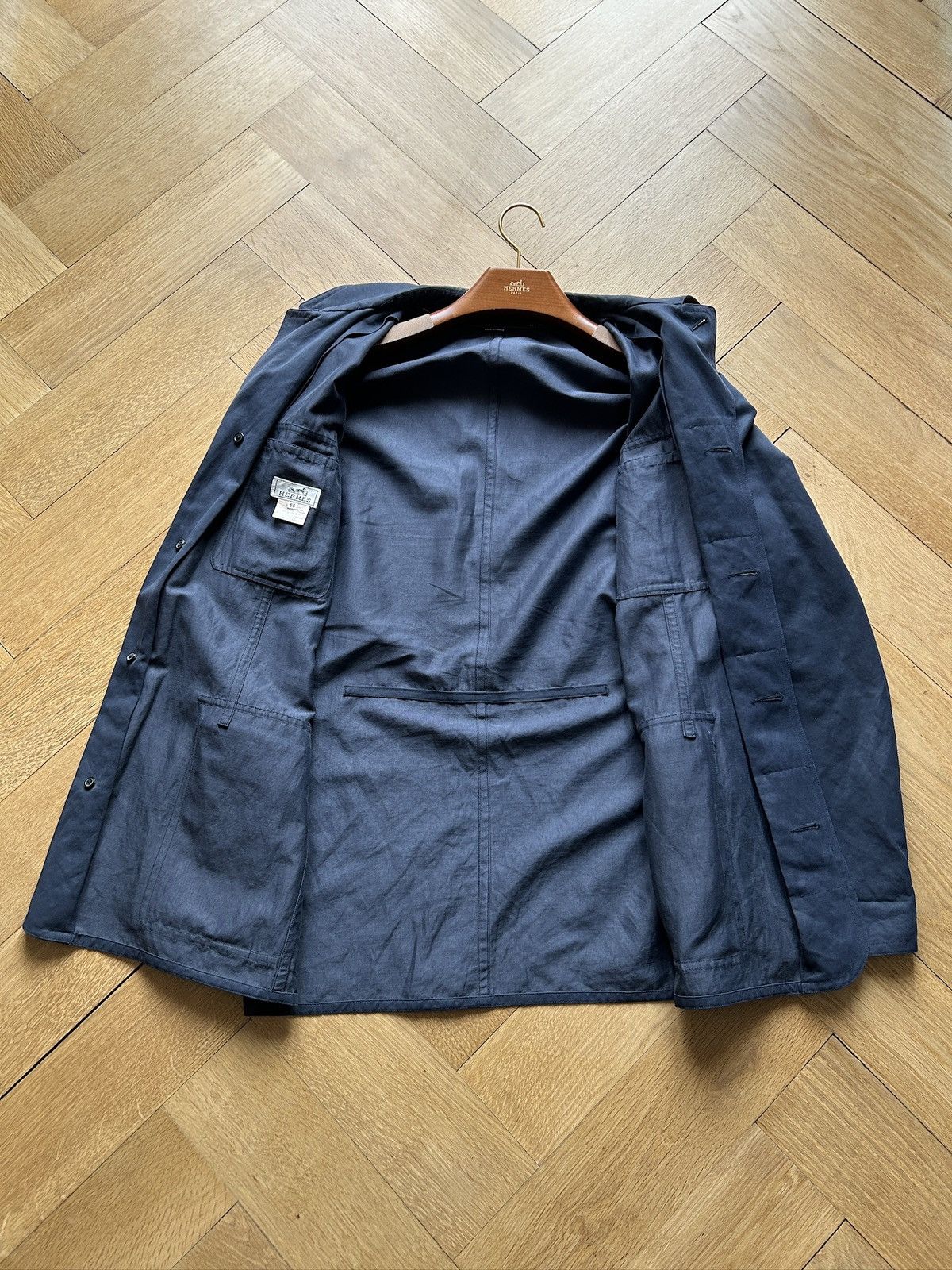 Hermes Hermès 90’s Navy M65 Field Parka Jacket Size US XL / EU 56 / 4 - 4 Thumbnail