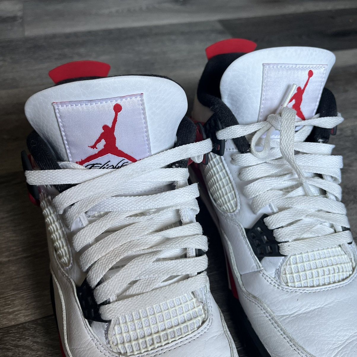 Jordan Brand Air Jordan 4 Retro Red Cement 2023 DH6927-161 Men’s Size 8 Size US 8 / EU 41 - 8 Thumbnail