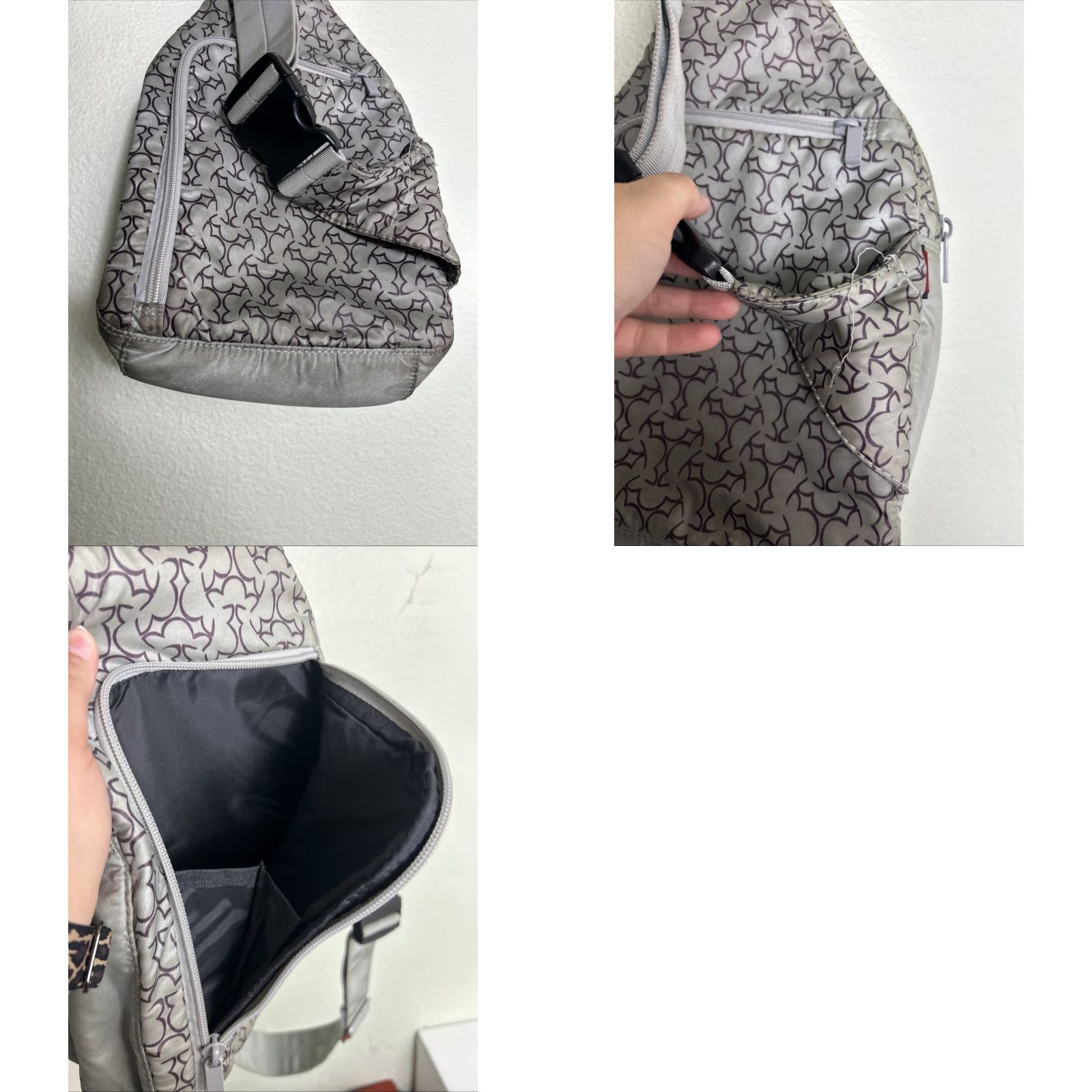 Vintage VINTAGE Hedgren Urban Crossbody Bag Small Women Gray Purple 13x8x3 Crossbody Bag 13x8x3 Purple Purple Purple Hedgren Urban Womens Size ONE SIZE - 11 Thumbnail