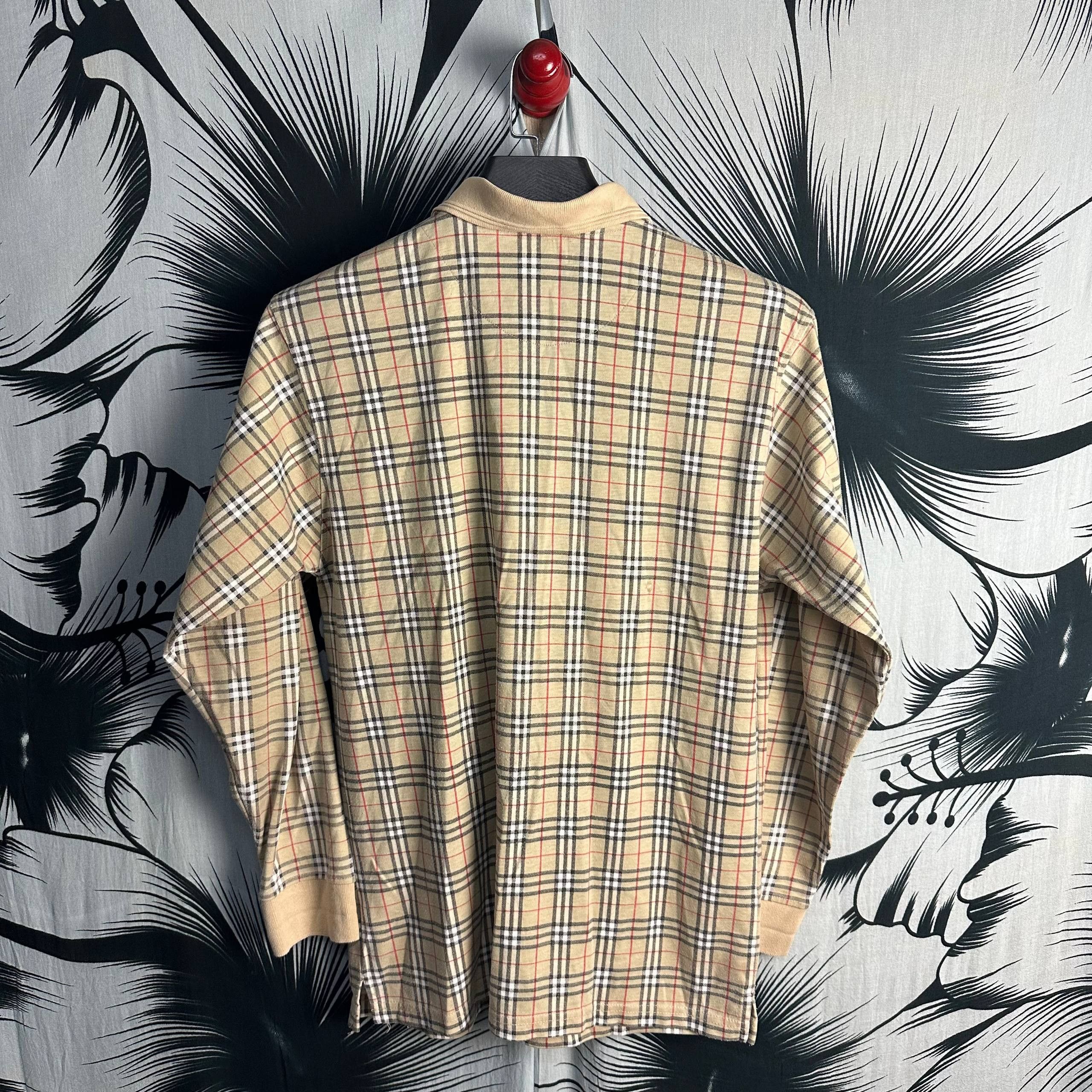 Burberry Vintage Burberry Nova Check Polo Shirt Size US L / EU 52-54 / 3 - 2 Thumbnail