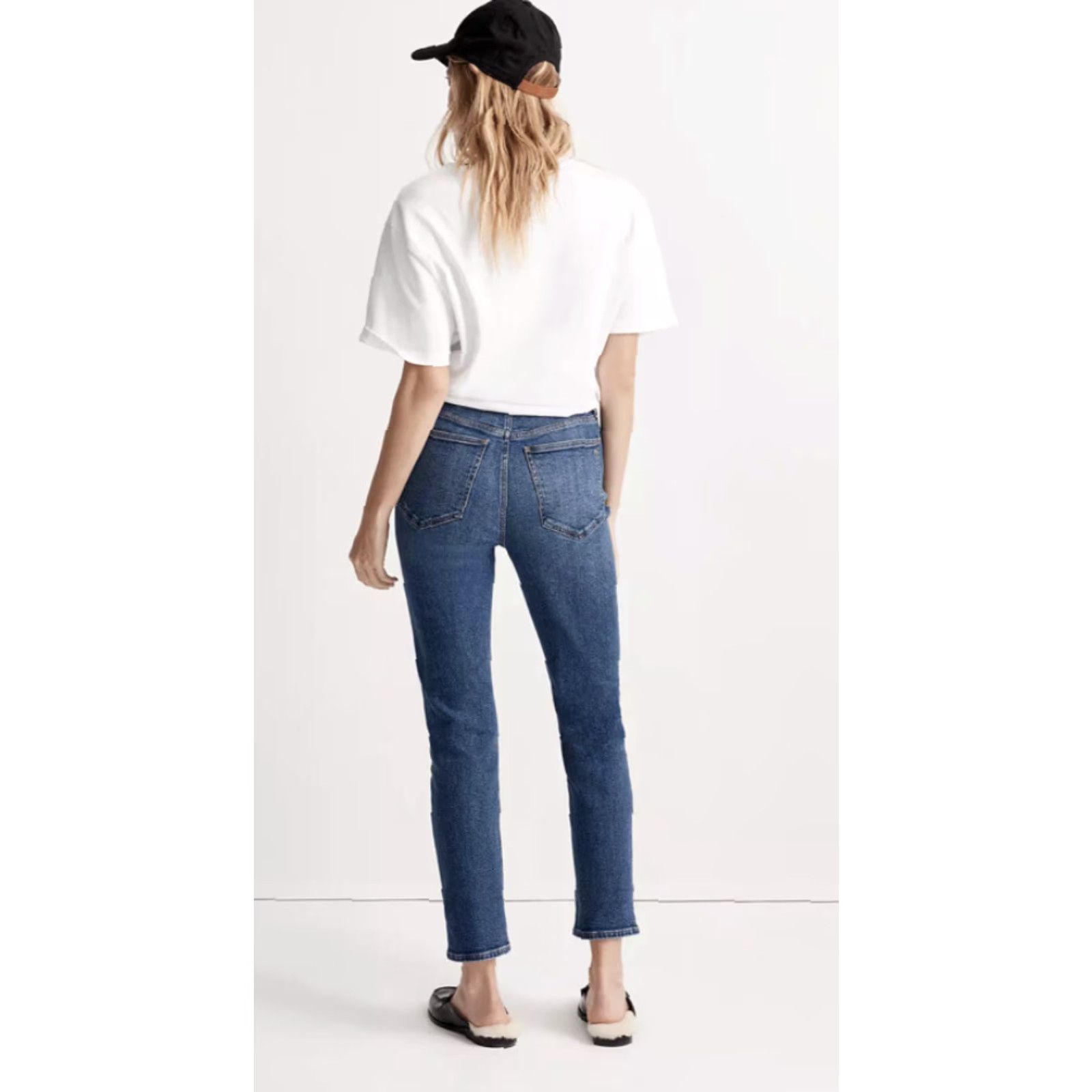 Madewell MADEWELL ThePerfect Jean Manorford Wash Sz 24 Blue Straight Denim Women's Size 42" / US 20 - 3 Thumbnail