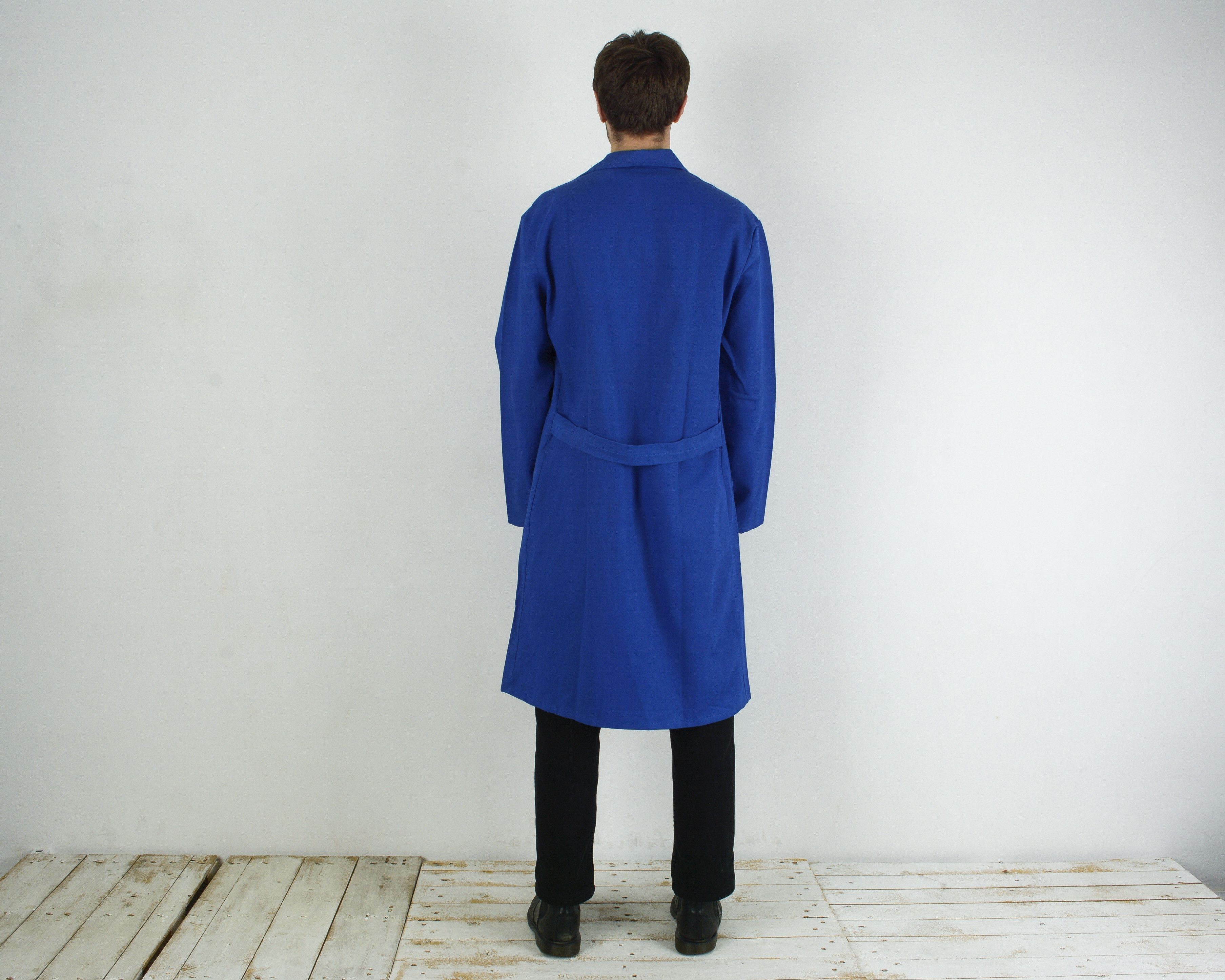 Vintage French Worker S Jacket Coat Blue De Travail Chore Utility Size US S / EU 44-46 / 1 - 6 Thumbnail
