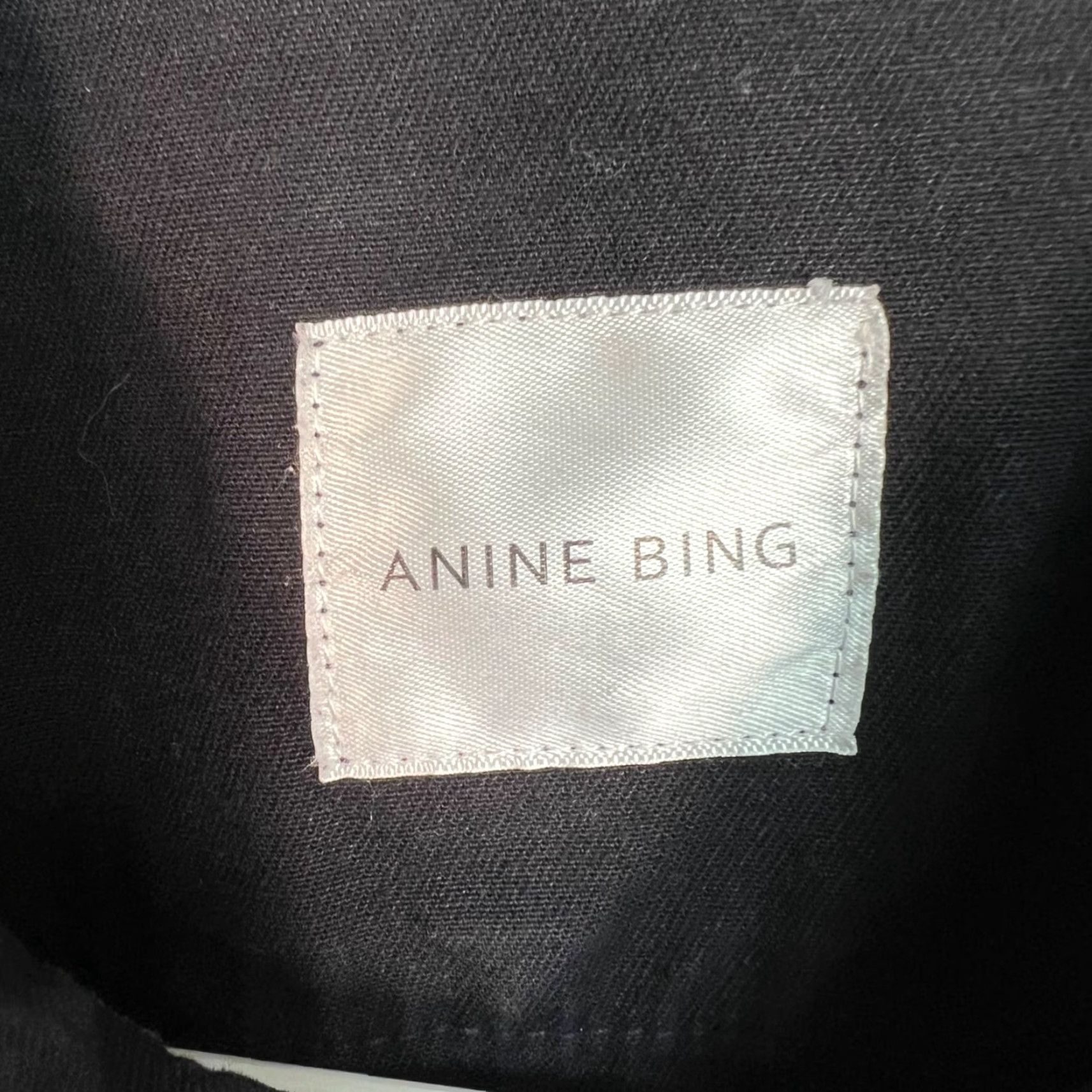 Anine Bing ANINE BING Jacket Womens Size XS Black Utility Military 100% Cotton Button Long Sleeve Casual Military Jacket Womens XS Black ANINE BING Size XS / US 0-2 / IT 36-38 - 3 Thumbnail