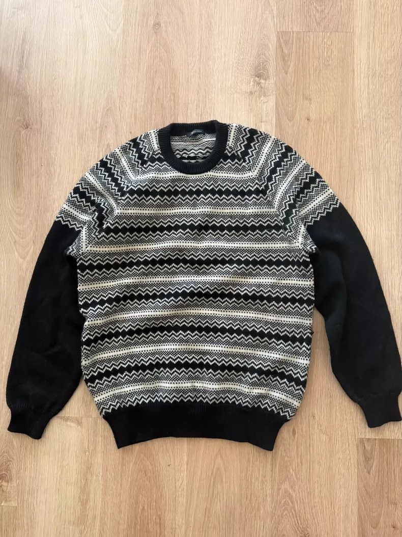 Yohji Yamamoto yohji yamamoto size os Ethnic pattern knitted sweater 2505 Size US M / EU 48-50 / 2 - 1 Thumbnail