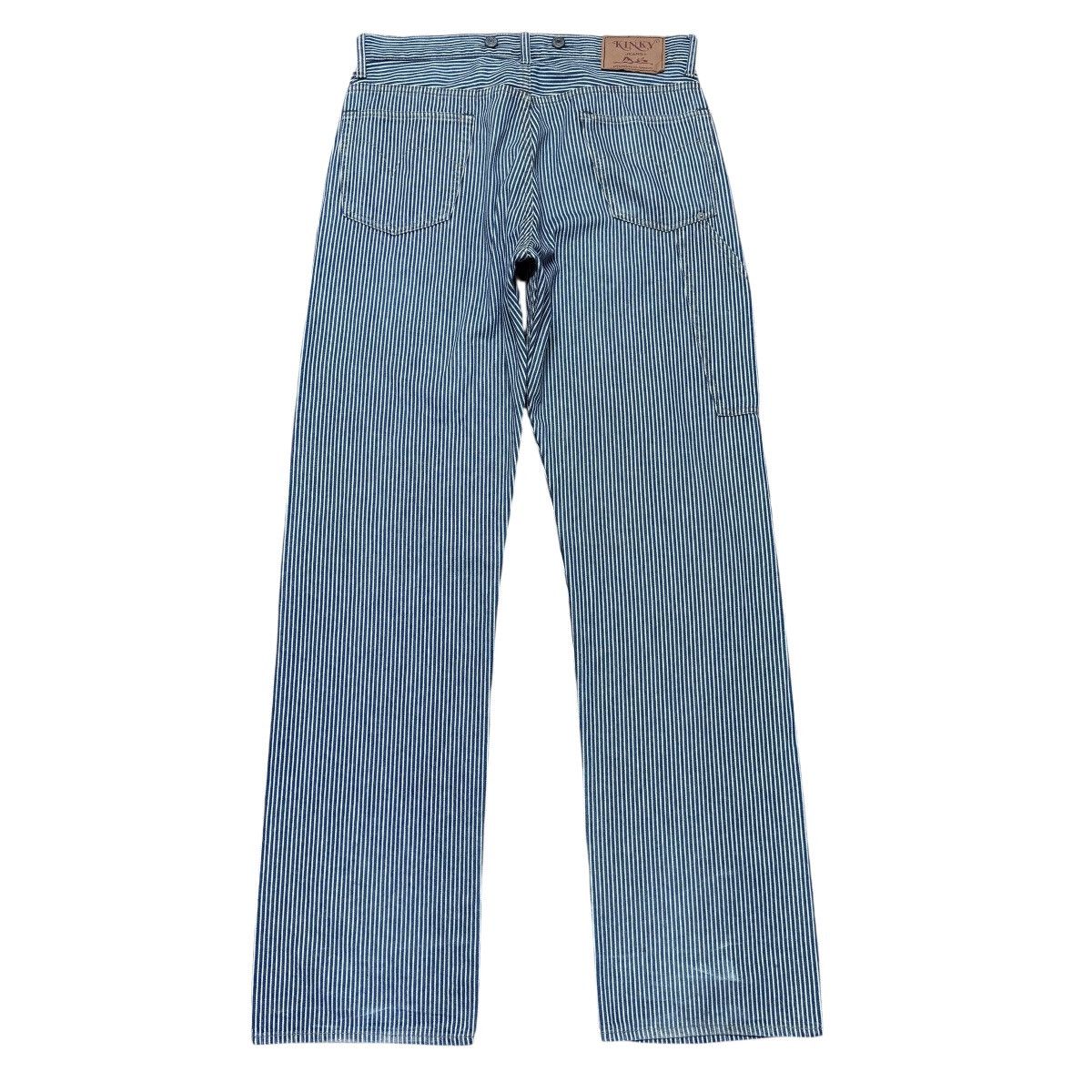 Hysteric Glamour Hysteric Glamour Kinky Hickory Striped Carpenter Pants Size US 32 / EU 48 - 3 Thumbnail