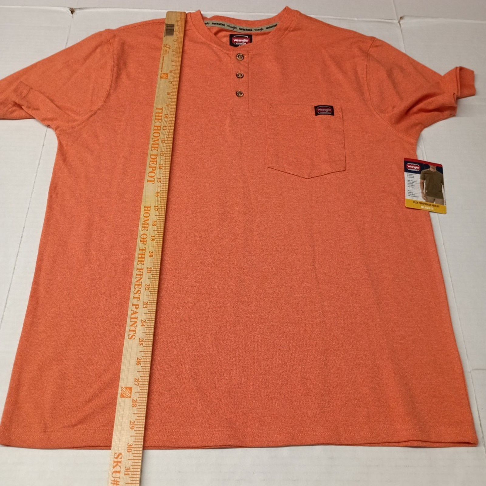 Wrangler Wrangler Henley Shirt Men's L (42-44) Arabesque Relaxed Fit Size US L / EU 52-54 / 3 - 5 Thumbnail