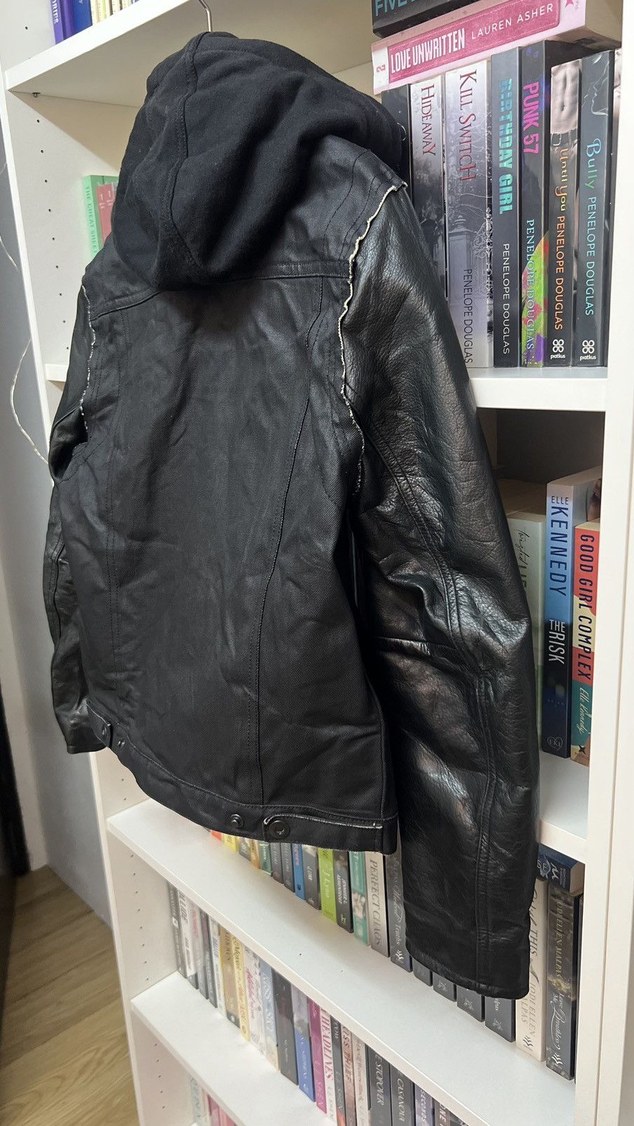 En Noir En Noir X Gap Wax Denim + Leather Jacket Size US S / EU 44-46 / 1 - 8 Thumbnail
