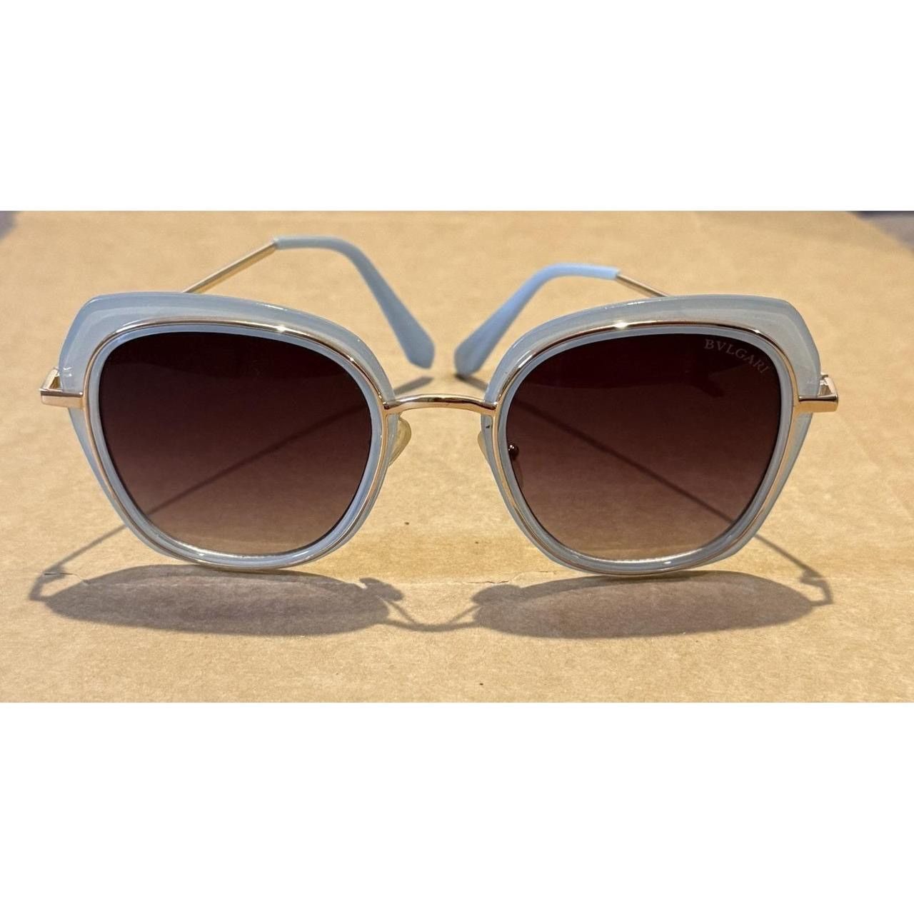 Bvlgari Bvlgari women's sunglasses light blue acetate frames brown Size ONE SIZE - 1 Thumbnail