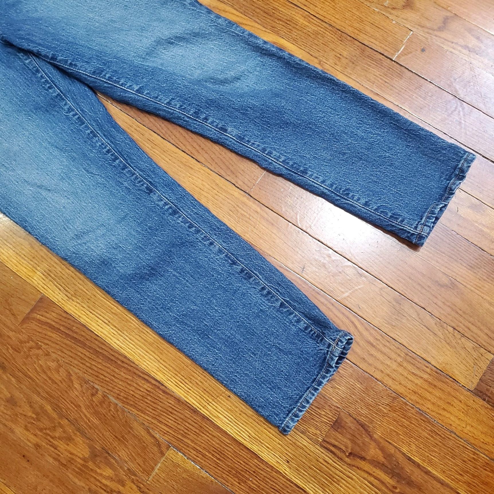 Madewell VINTAGE Madewell Jeans Womens 27 High Rise Straight Denim Blue 5-Pocket Design Slim Stretch Pockets Size 27" / US 4 / IT 40 - 5 Thumbnail