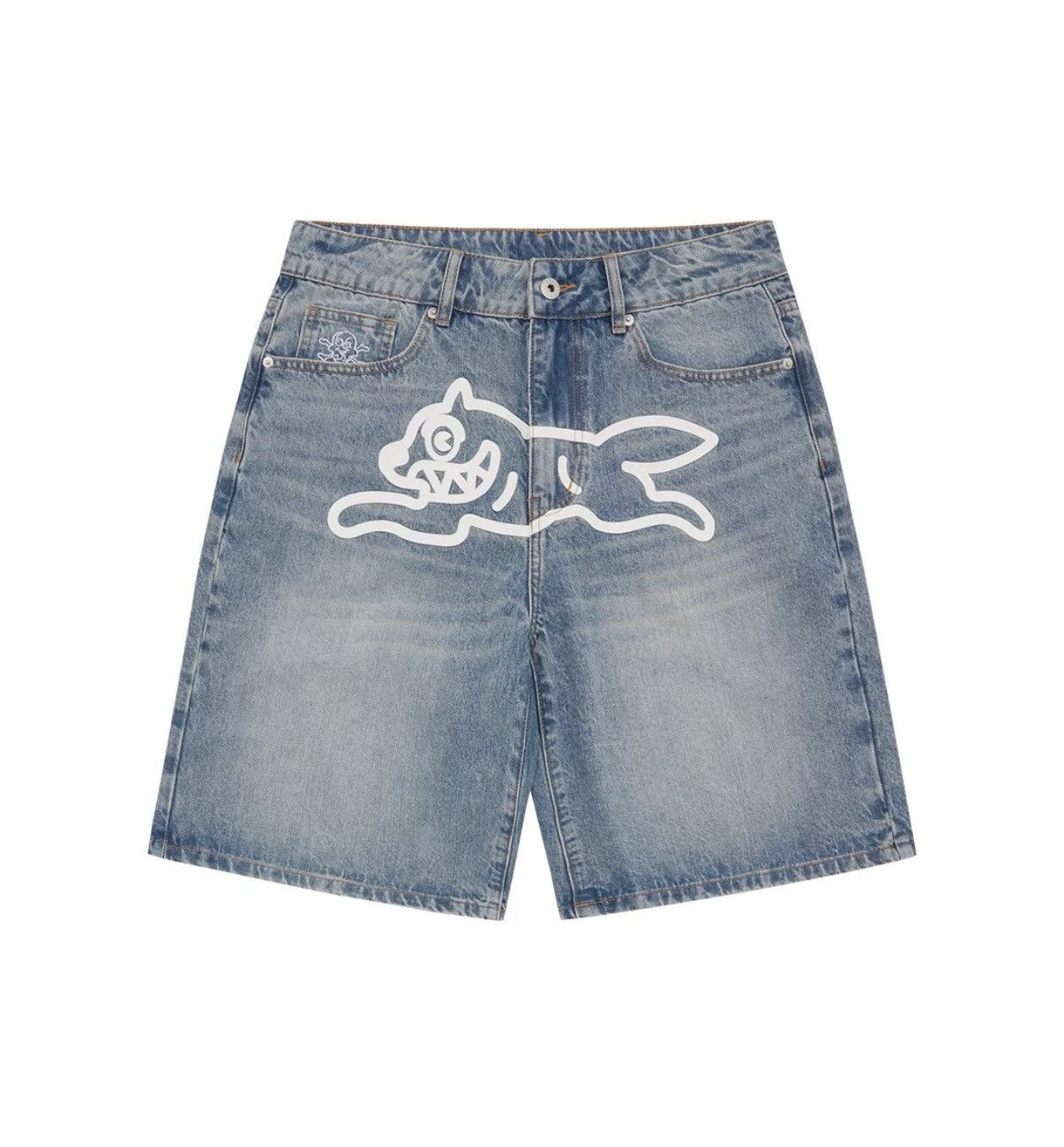 Billionaire Boys Club Billionaire Boys Club BBC Flying Dog Denim Shorts Size US 34 / EU 50 - 9 Thumbnail
