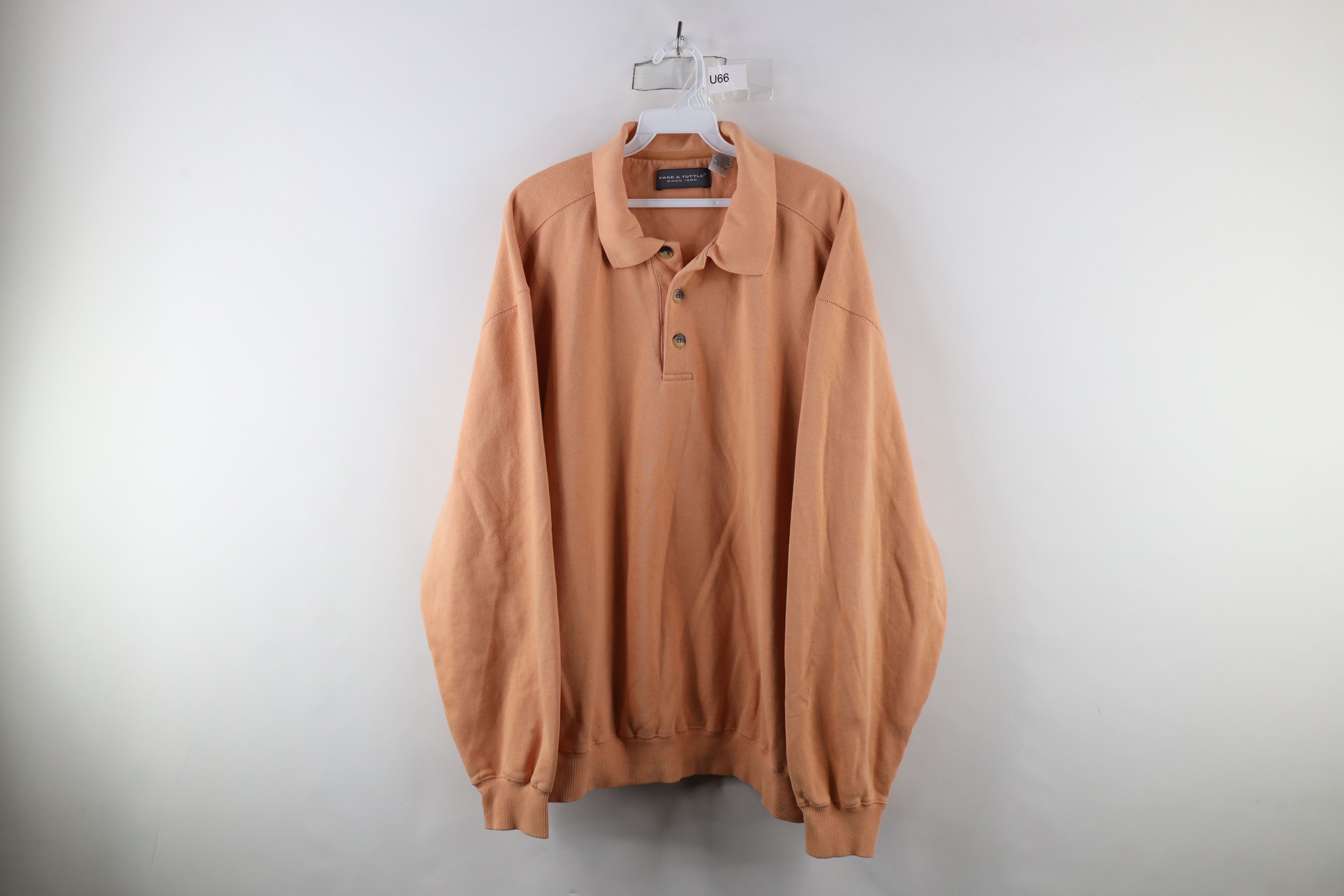 Vintage Vintage 90s Streetwear Heavyweight Collared Sweatshirt Size US XL / EU 56 / 4 - 1 Thumbnail