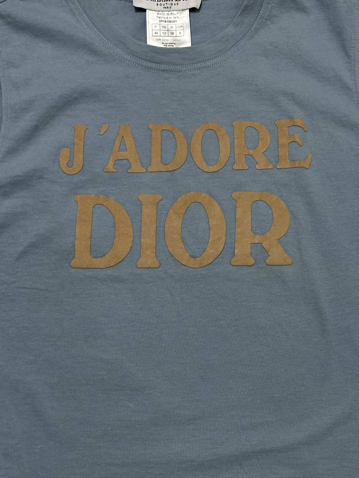 Dior CHRISTIAN DIOR Spring Summer 2003 "J'ADORE DIOR" Tank Top Size M / US 6-8 / IT 42-44 - 3 Thumbnail