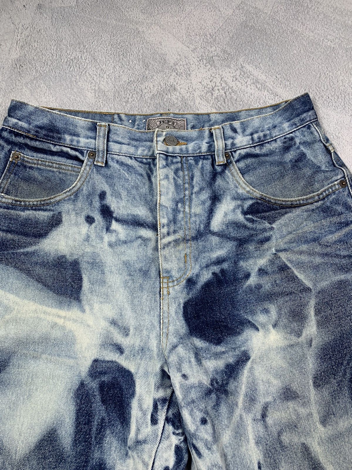 Vintage Vintage Y2K Tie Dye denim long shorts streetwear size 33 Size US 33 - 3 Thumbnail