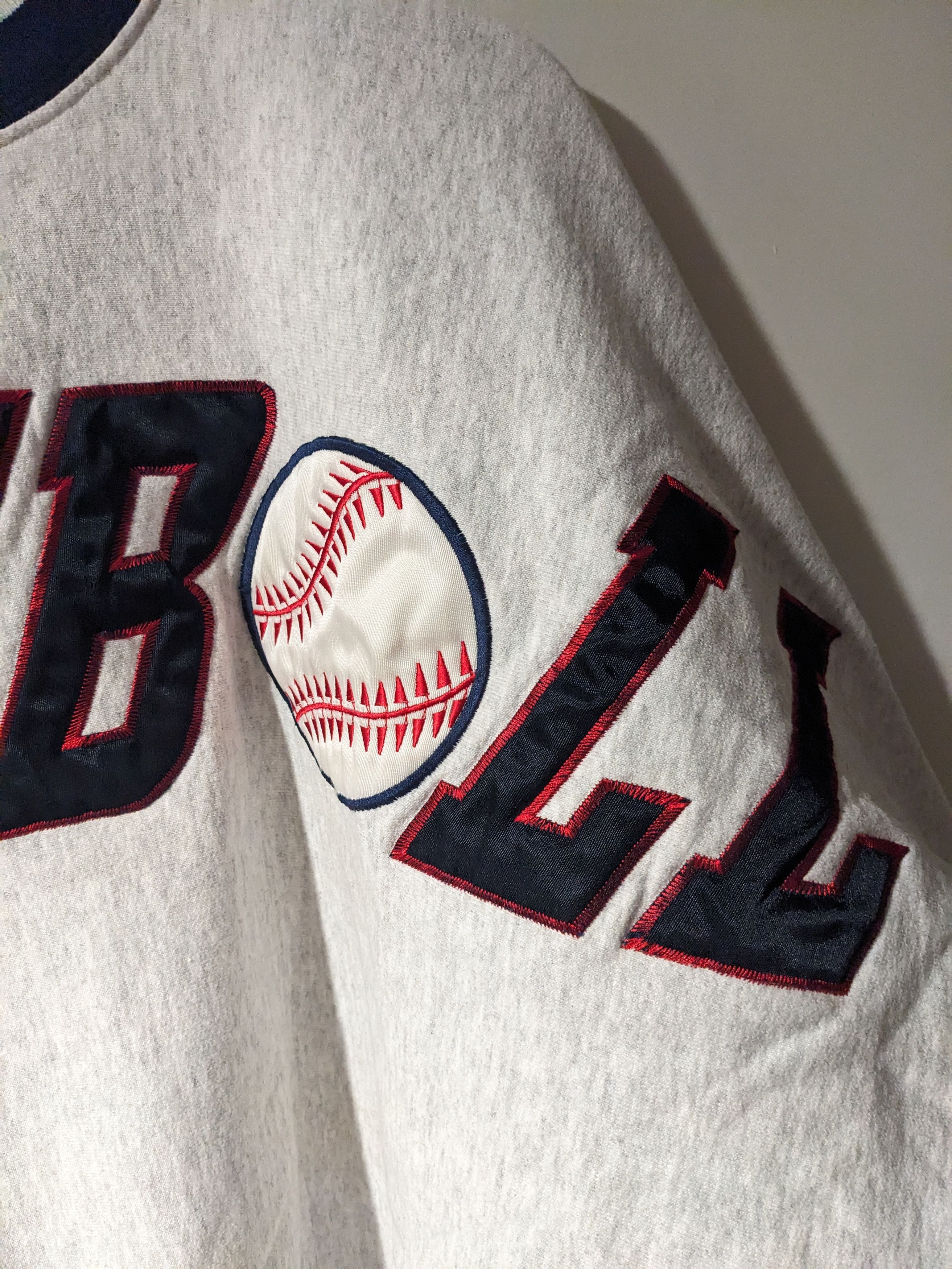 Vintage Vintage 90s Baseball Big Spell Out Logo Sports Sweatshirt Size US XXL / EU 58 / 5 - 3 Thumbnail