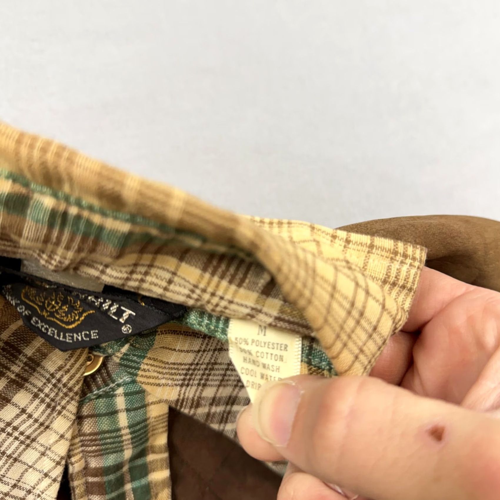 Vintage VINTAGE Vanderbilt Shirt Mens M Brown Plaid Western Quilted Lined 70s Size US M / EU 48-50 / 2 - 3 Thumbnail