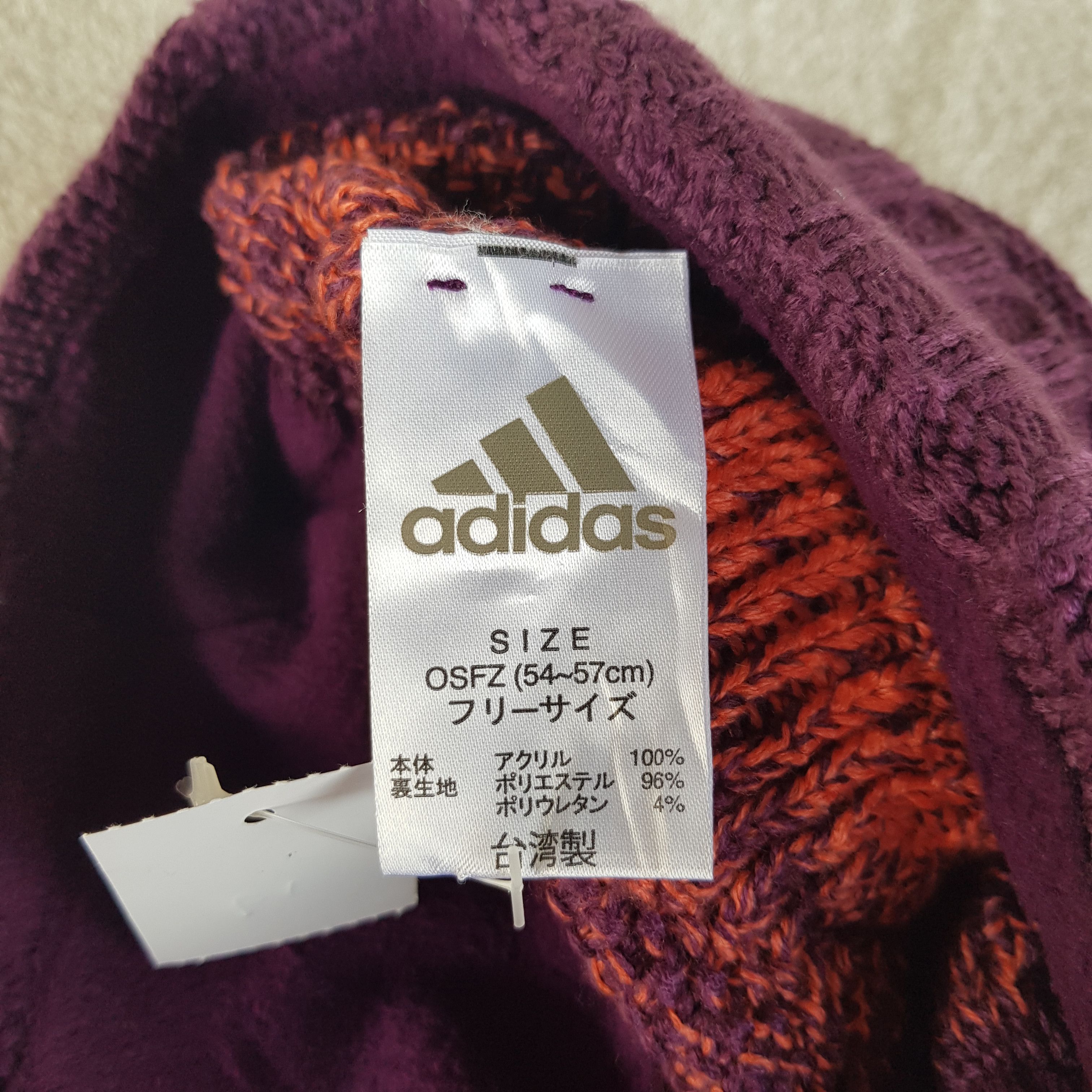 Adidas Vintage Adidas Beanie Cable Ribbed Knit Snow Caps Hats. Size ONE SIZE - 6 Thumbnail