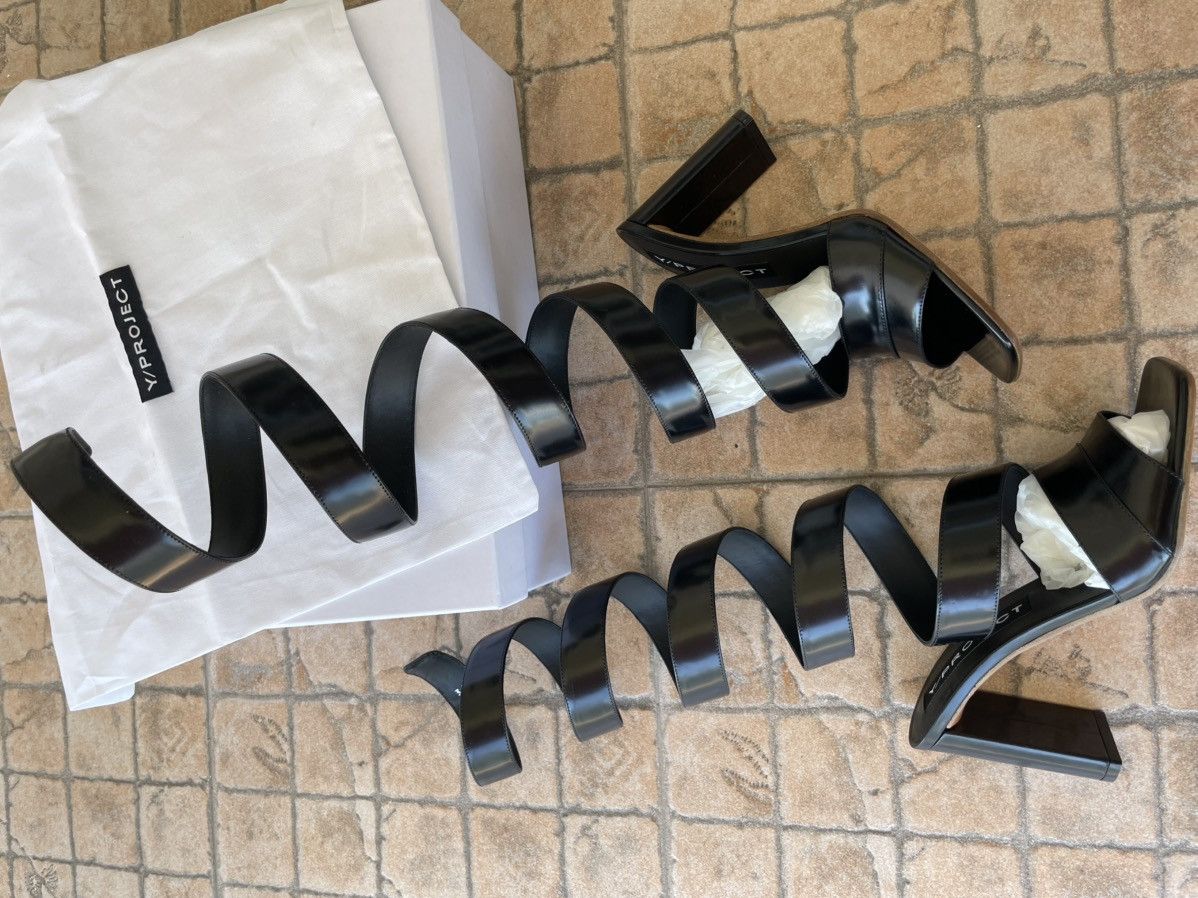 Y/Project Y/project runway spiral leather heel Size US 6 / IT 36 - 3 Thumbnail