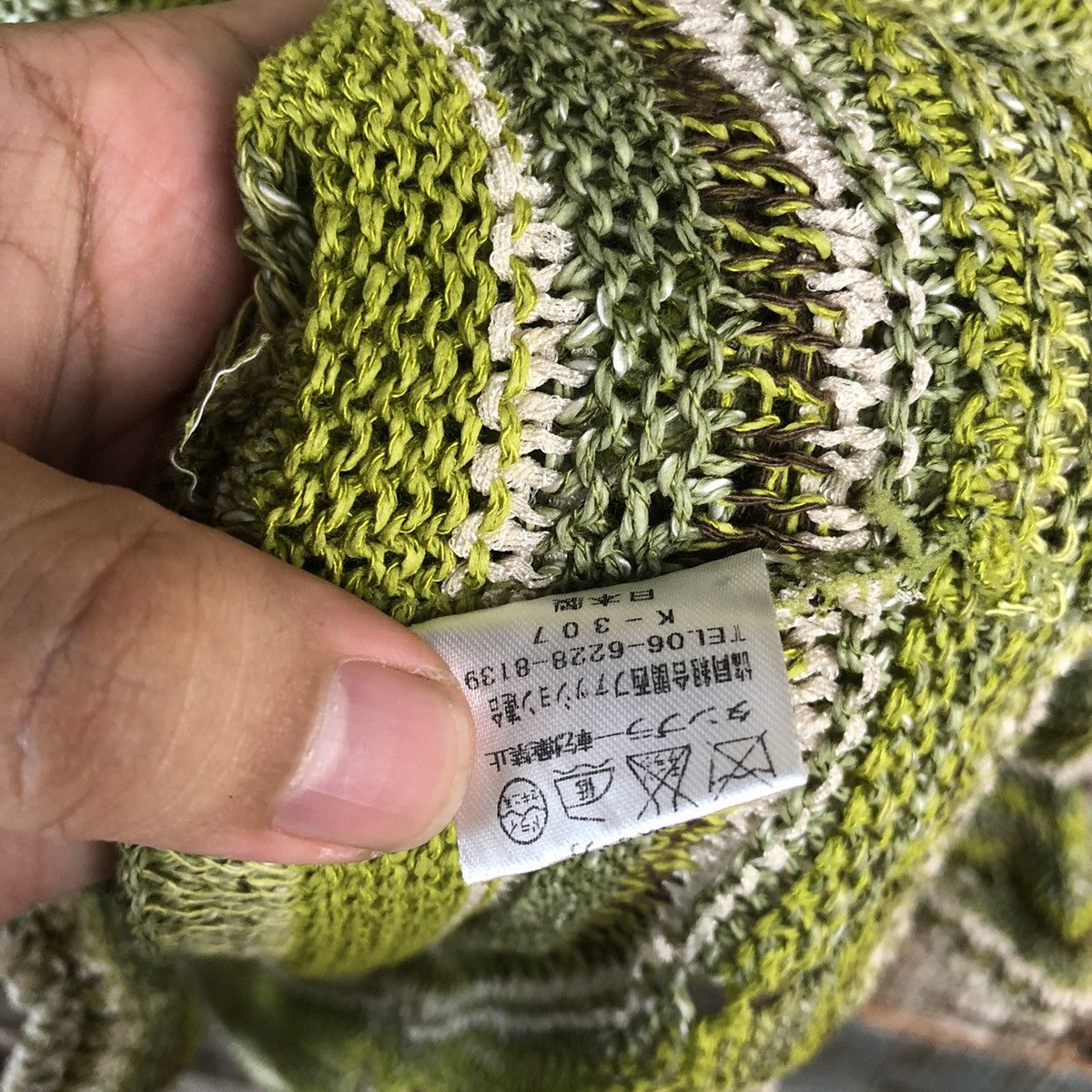 Homespun Knitwear × Japanese Brand DL Japan Art style vintage Green Knitwear #C524 Size S / US 4 / IT 40 - 10 Thumbnail