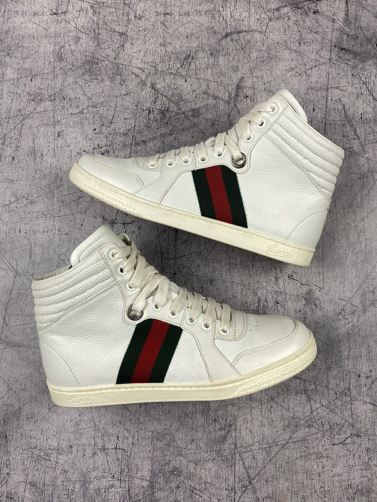 Gucci Gucci Hi-Top Sneakers Shoes Size US 6 / EU 39 - 2 Thumbnail