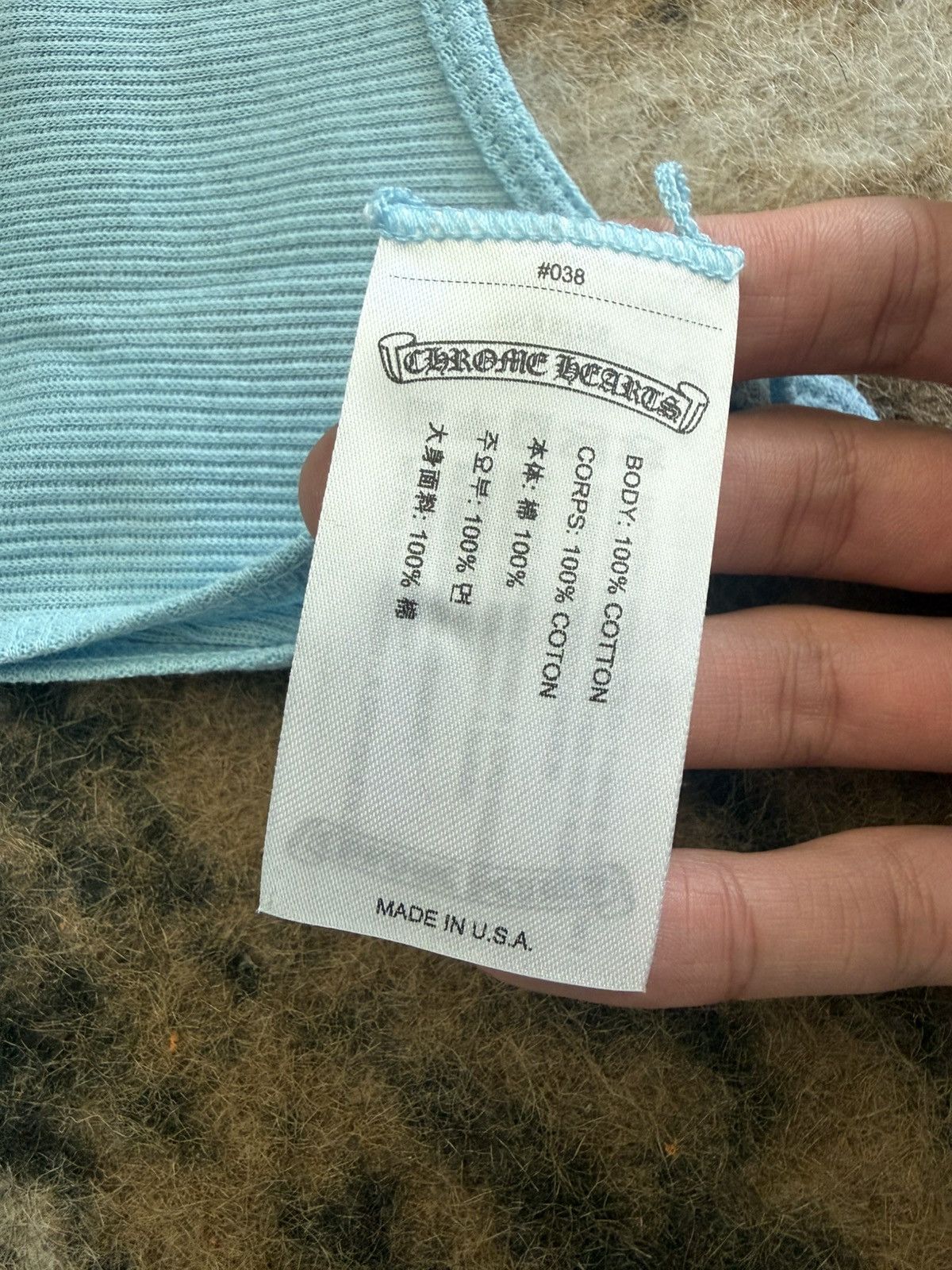 Chrome Hearts CHROME HEARTS BABY BLUE TANK TOP Size US XL / EU 56 / 4 - 12 Thumbnail