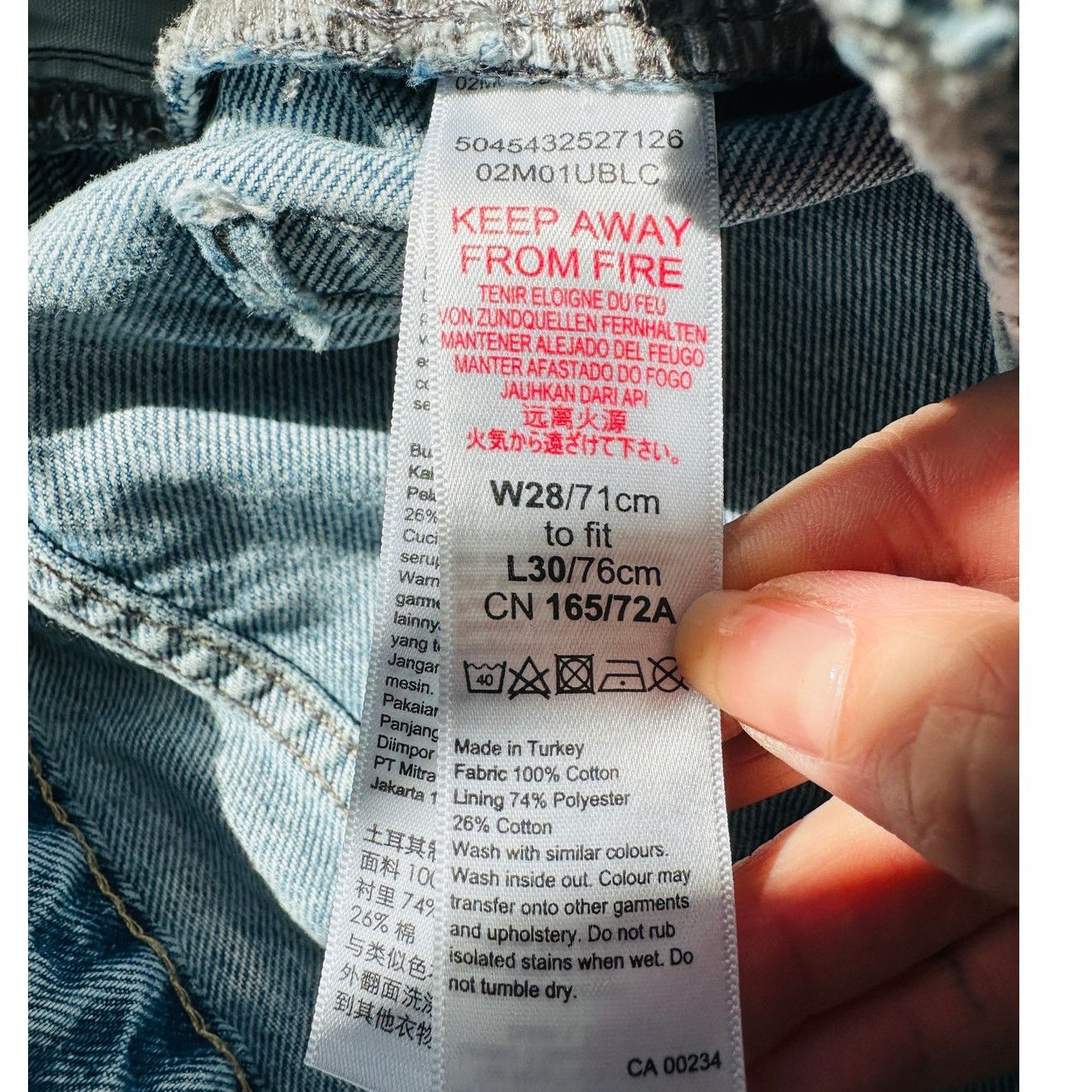 Topshop Topshop High-Waist Mom Jeans Blue W28 L30 Distressed Ripped Size 28" / US 6 / IT 42 - 8 Thumbnail