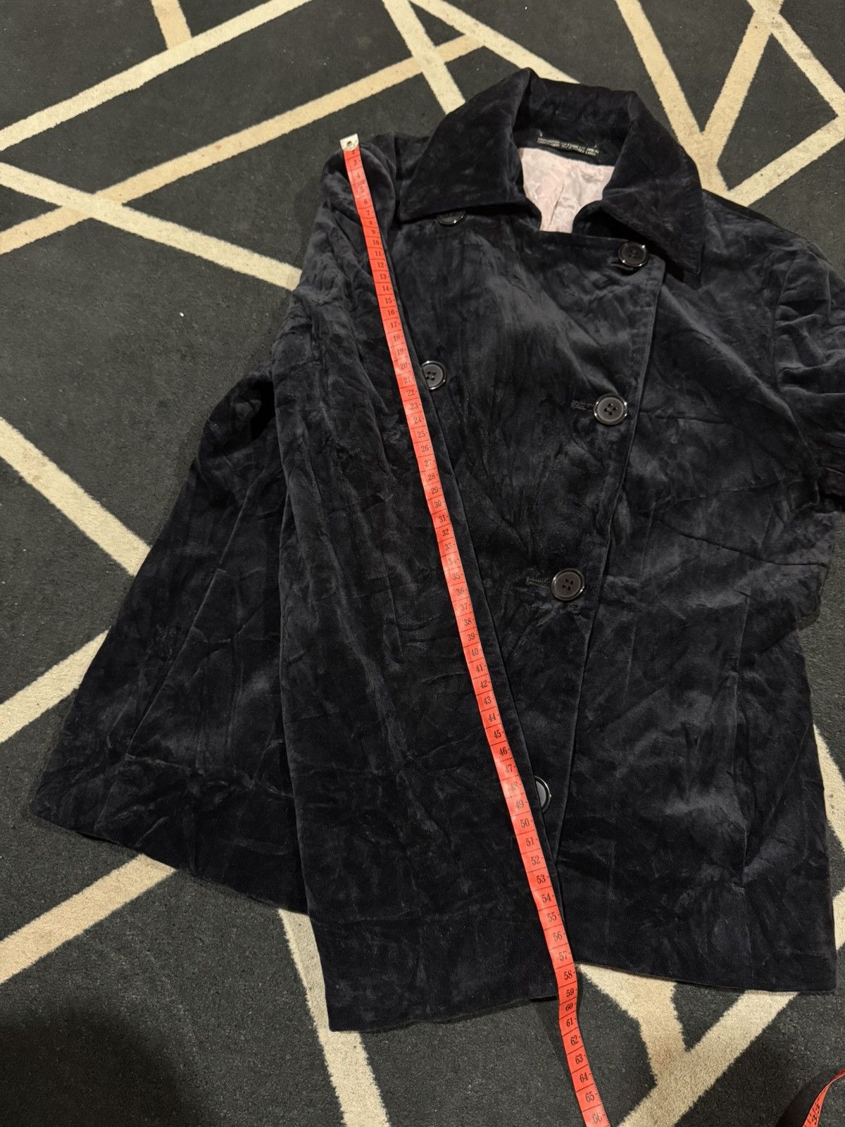 Yohji Yamamoto Yohji Yamamoto Double Breast Peacoat Velvet Jacket Size M / US 6-8 / IT 42-44 - 10 Thumbnail